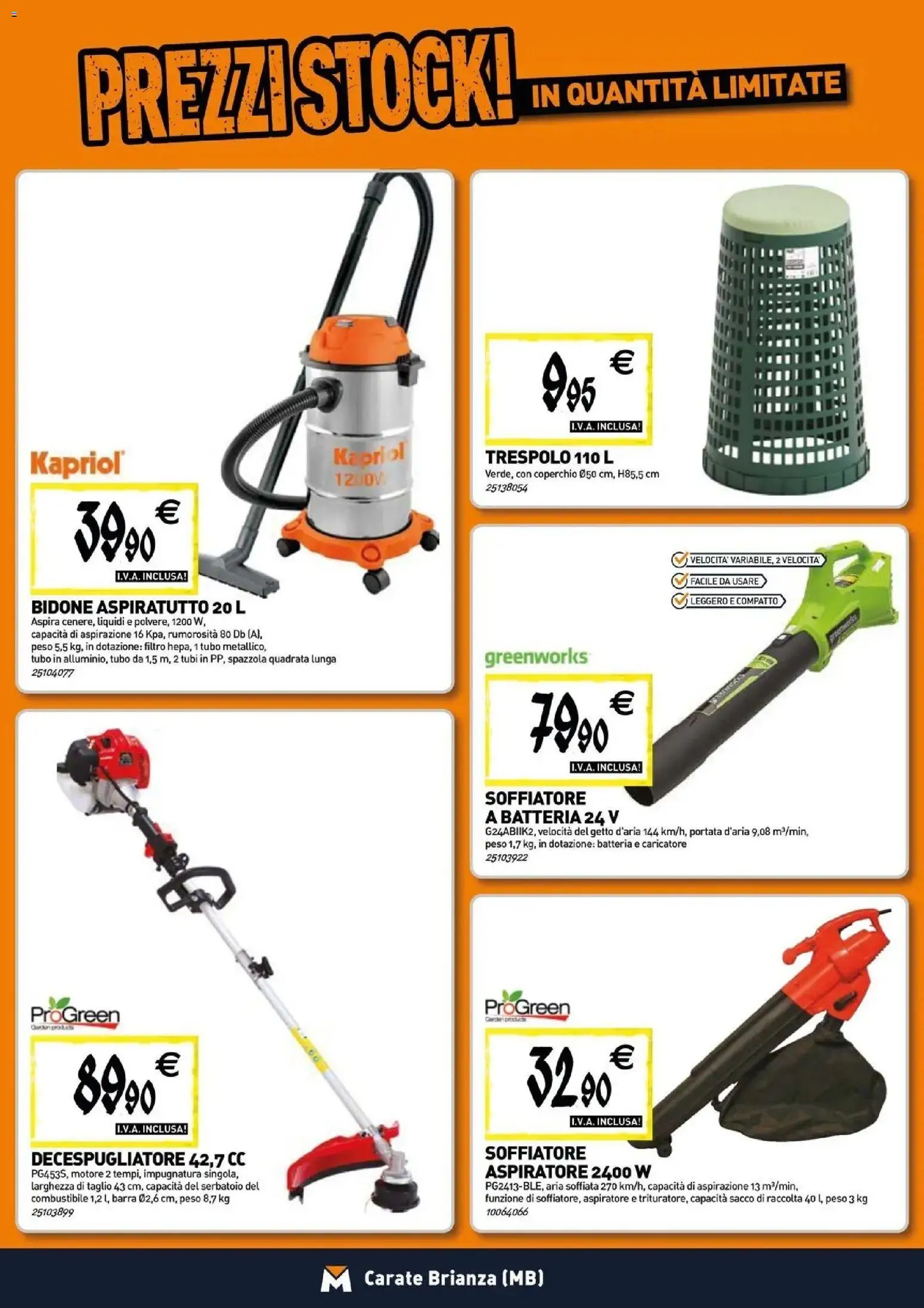Nuovo TECNOMAT catalogo Carate Brianza dal 27/08/2026 > offerte anteprima 🛍️ | Pagina: 18 | Prodotti: Coperchio, Tubo, Decespugliatore, Batteria