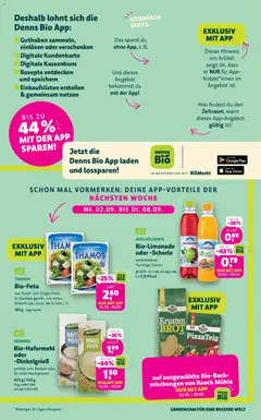 Denns BioMarkt Angebote ab 26.08.2026 gültig | Seite: 3 | Produkte: Grieß, Mühle, Brot, Äpfel