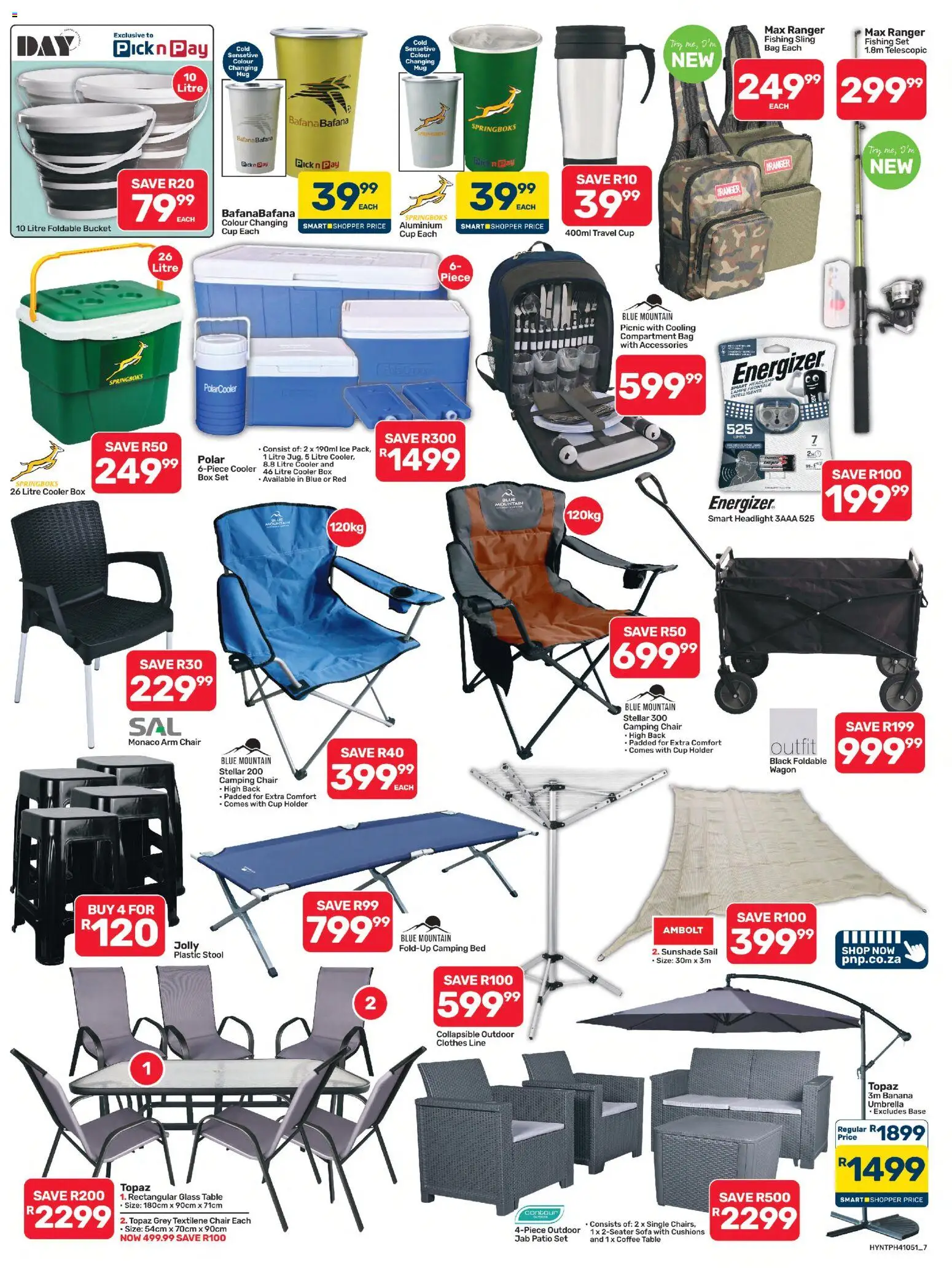 New Pick n Pay catalogue – valid from 20/07/2026 | Page: 7 | Products: Bag, Bed, Table, Cooler