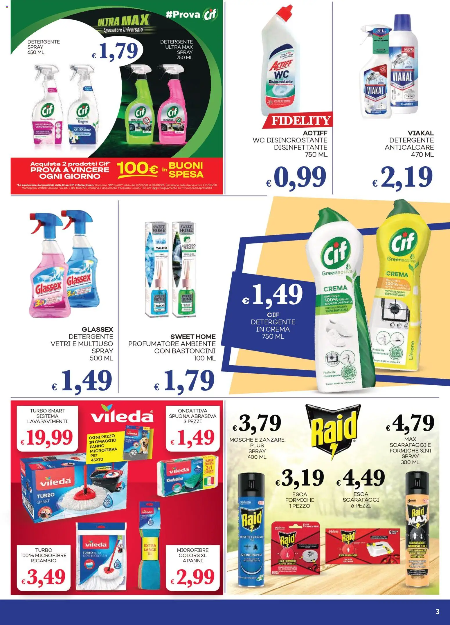 Volantino Pilato del 12.05.2026 | Pagina: 3 | Prodotti: Spugna, Crema, Talco, WC