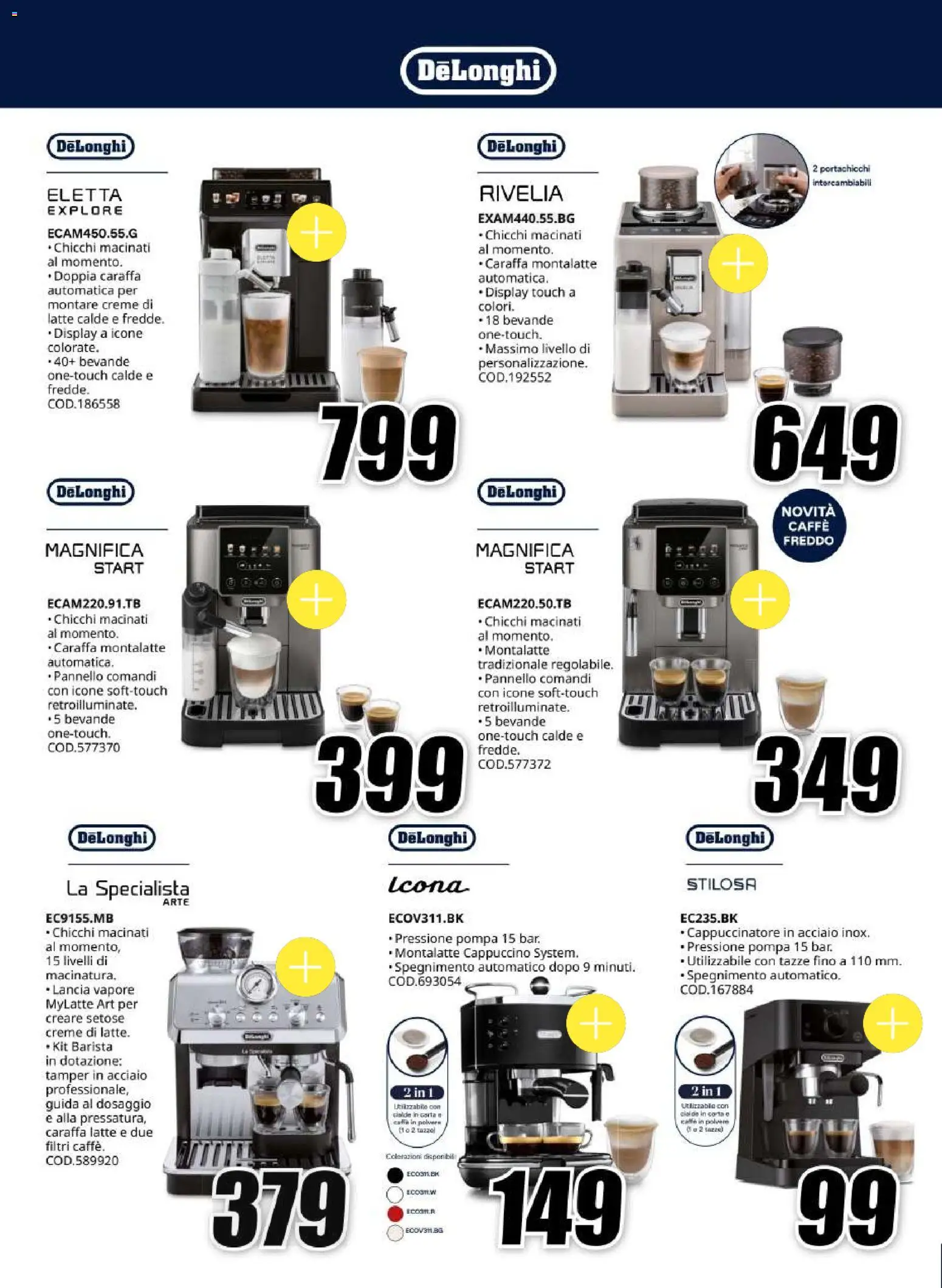 Volantino Media World del 01/10/2026 | Pagina: 18 | Prodotti: Caraffa, Caffè, Bevande, Cialde