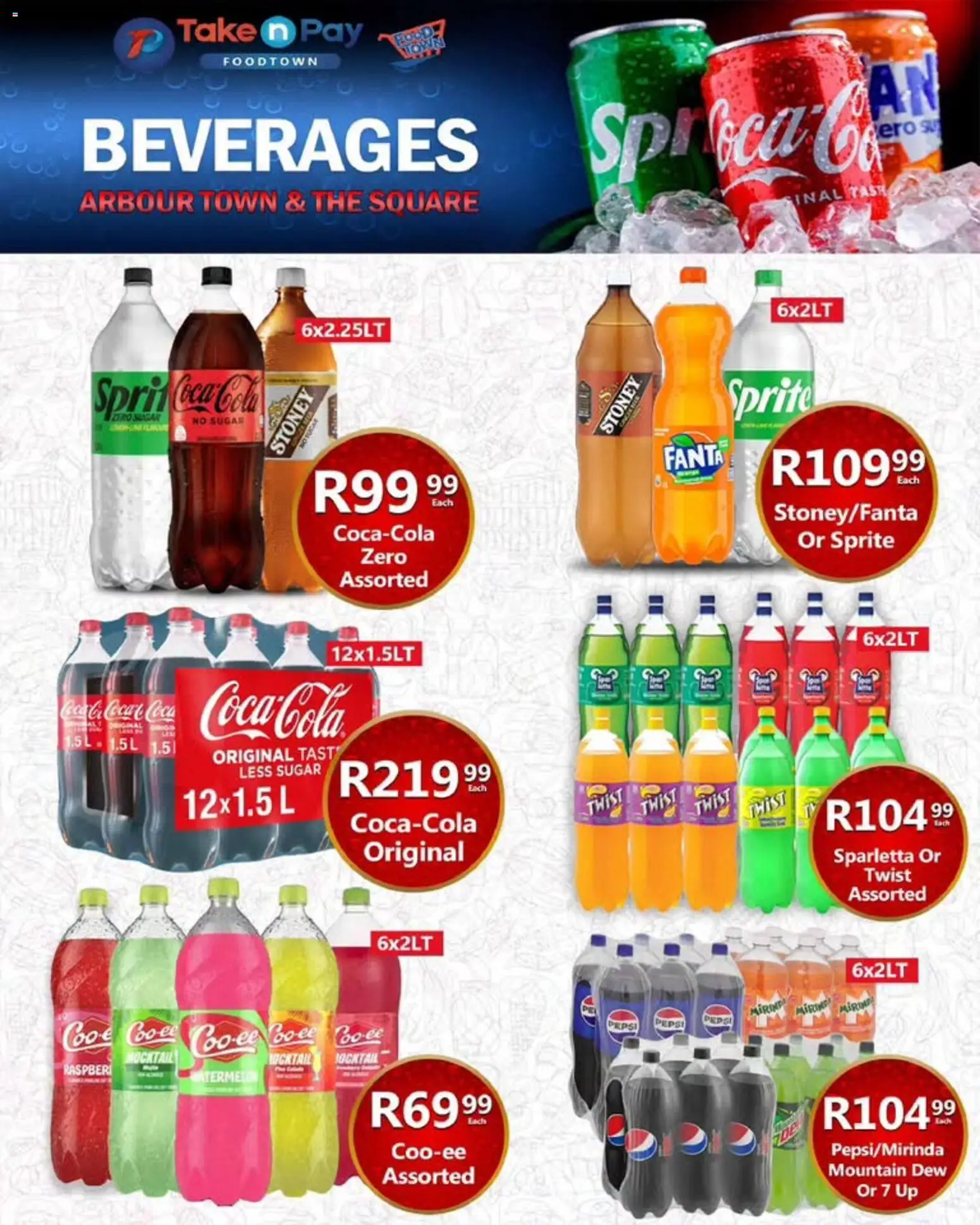 New Take n Pay catalogue – valid from 24/08/2026 | Page: 18 | Products: Beverages, Fanta, Sprite, Sugar