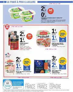 E.Leclerc - Prévisualisation de CONCOMBRE AU FROMAGE BLANC ET CIBOULETTE, 500 g. Le kg : 4,86 €. Par 2 (1 kg) : 3,21 € au lieu de 4,86 €. valide à partir de 16.06.2026 | Page: 8