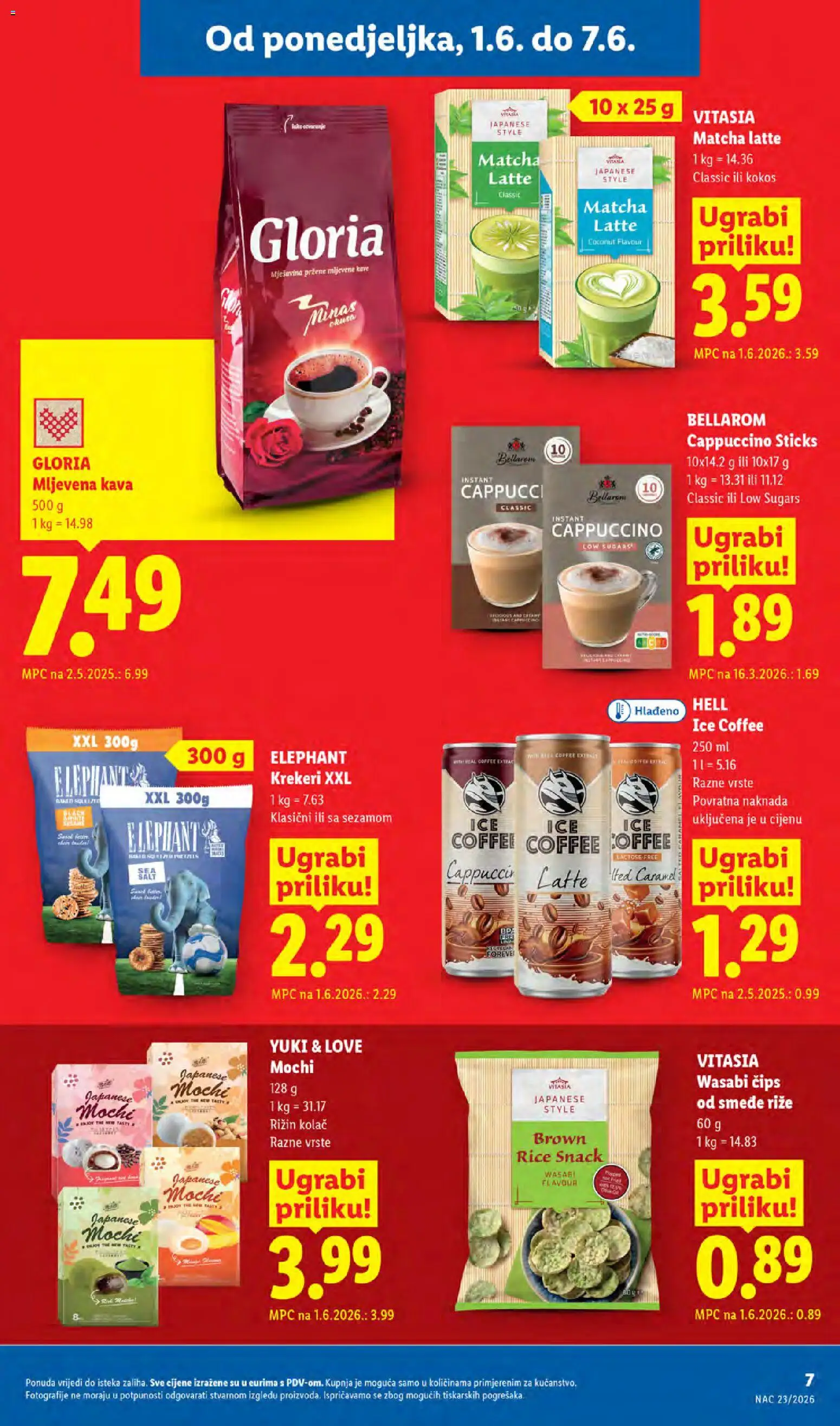 Lidl katalog | vrijedi od 01.06.2026 | Stranica: 7 | Proizvodi: Hell, Mljevena kava, Kava, Krekeri