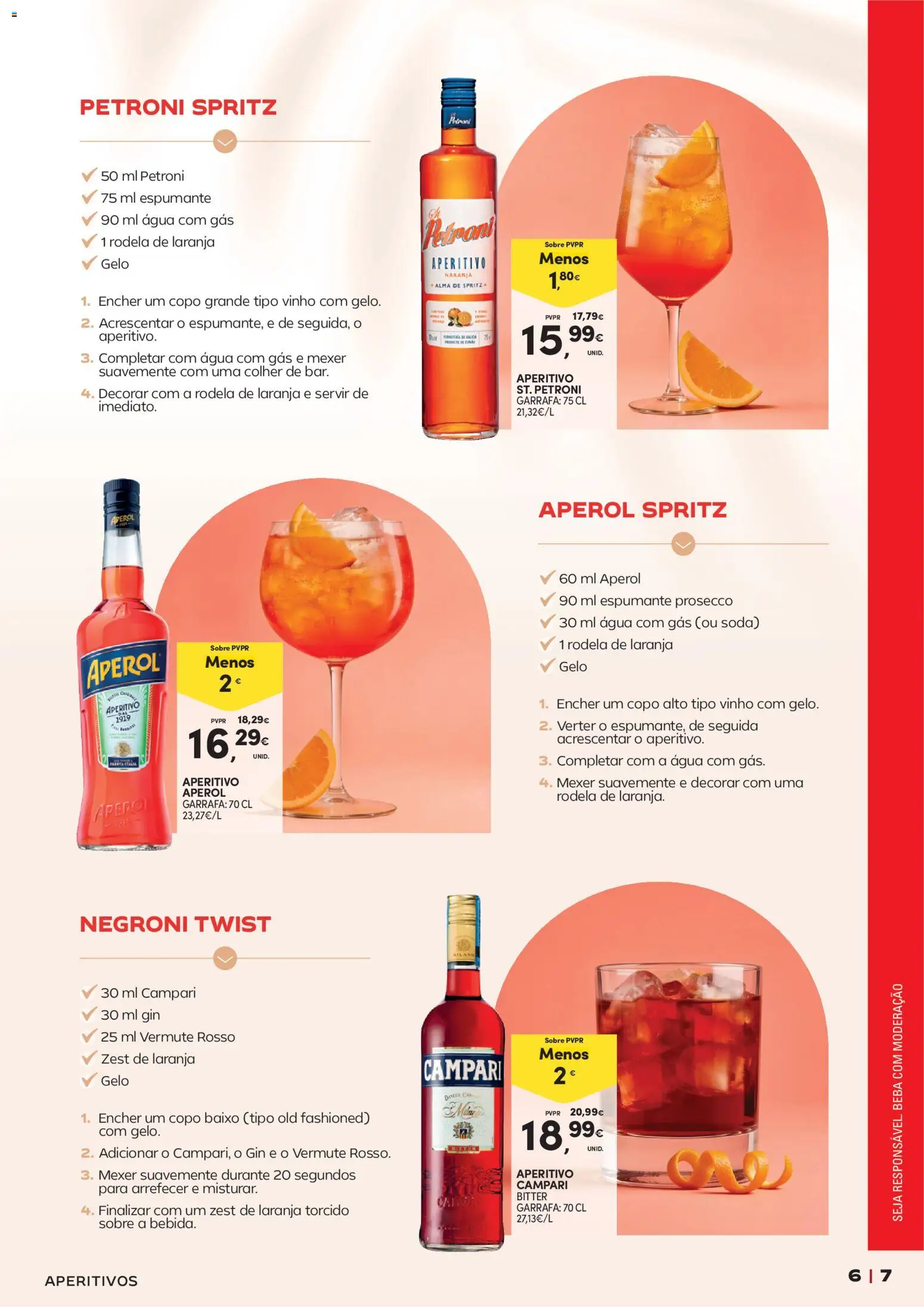 Continente - Cocktails │ válido de 14/07/2026 | Página: 7 | Produtos: Agua, Vinho, Água com gás, Soda