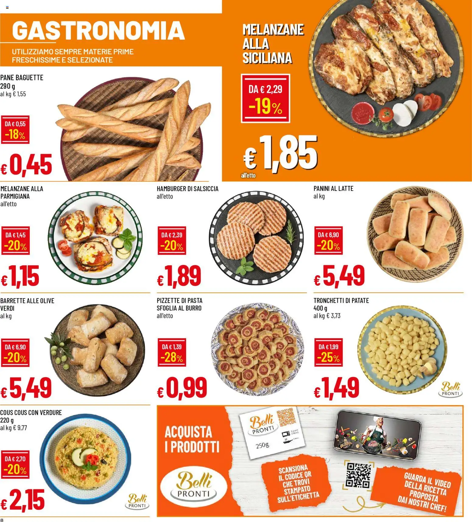 Volantino Galassia del 07/09/2026 | Pagina: 8 | Prodotti: Patate, Latte, Melanzane, Hamburger