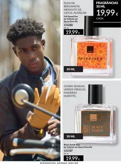 Pré-visualização Full Speed Eau de Toilette em Spray Para Ele, ÓLEO DE BERGAMOTA. ABSOLUTO DE CISTUS. ALMÍSCAR. Full Speed Eau de Toilette em Spray Para Ele 30 ml válido de 01.05.2026 | Página: 190