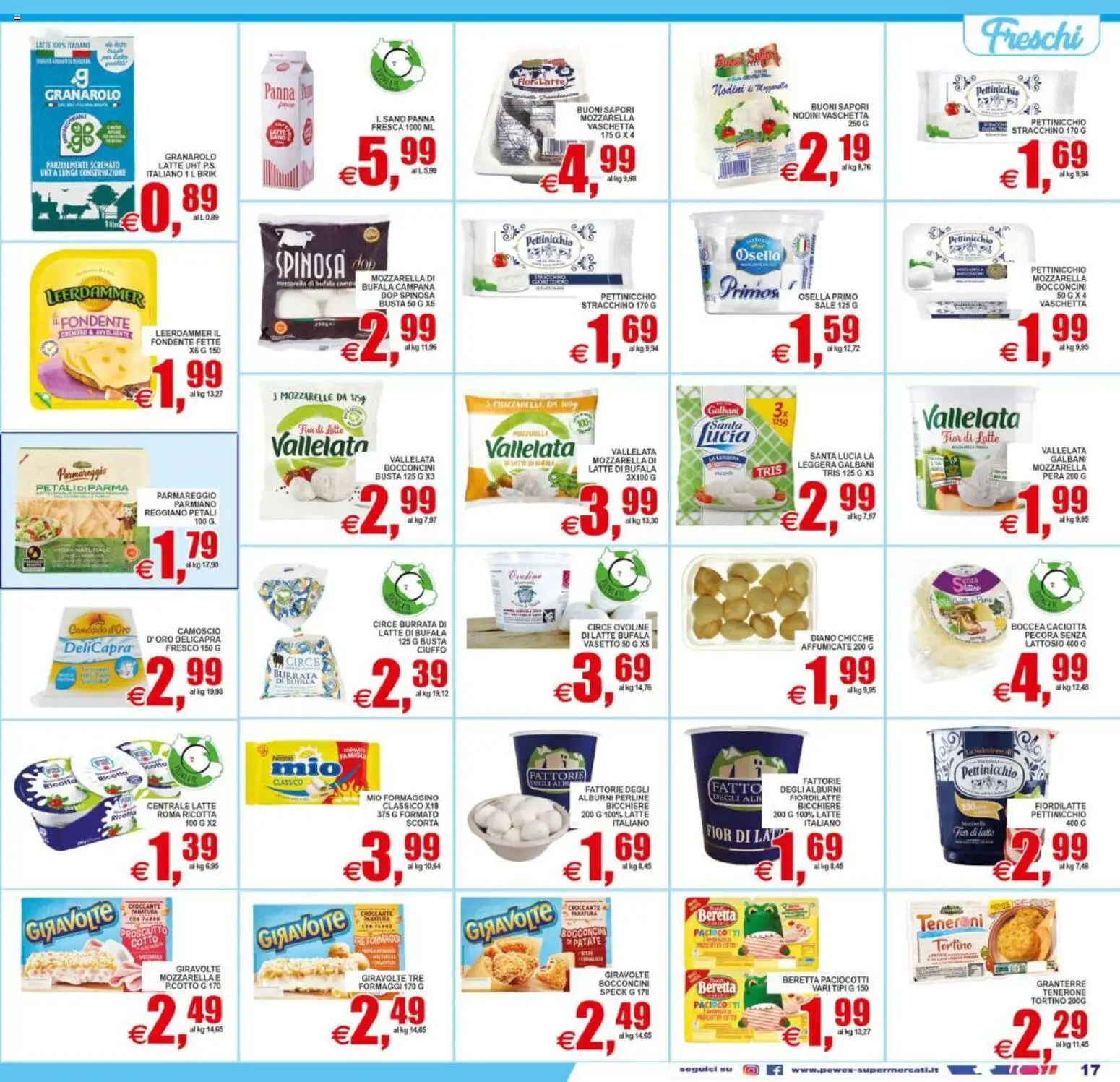 Volantino Pewex del 31/07/2026 | Pagina: 17 | Prodotti: Speck, Sale, Latte, Stracchino