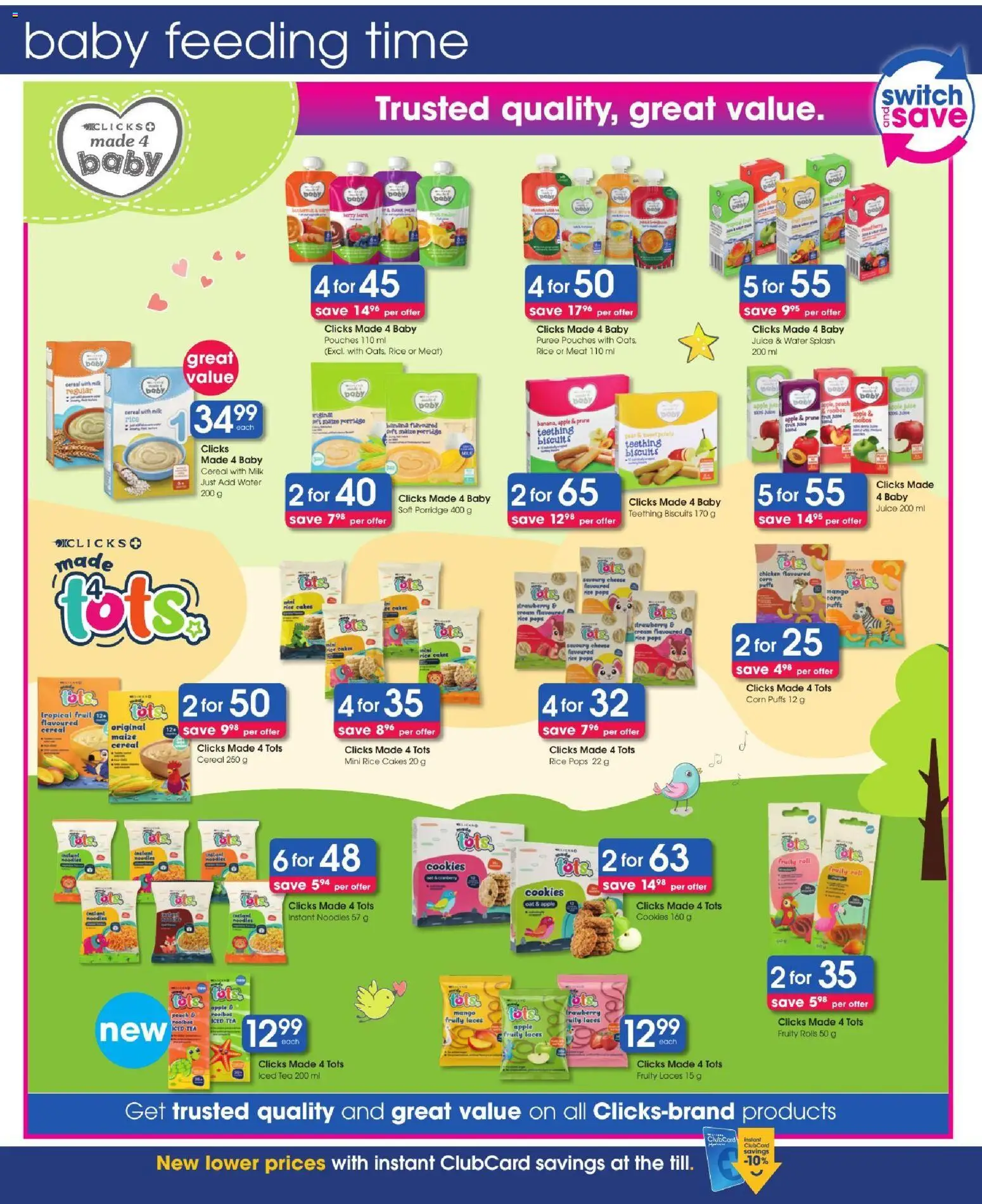 New Clicks catalogue – valid from 22/10/2026 | Page: 38 | Products: Rice cakes, Biscuits, Tea, Fruit