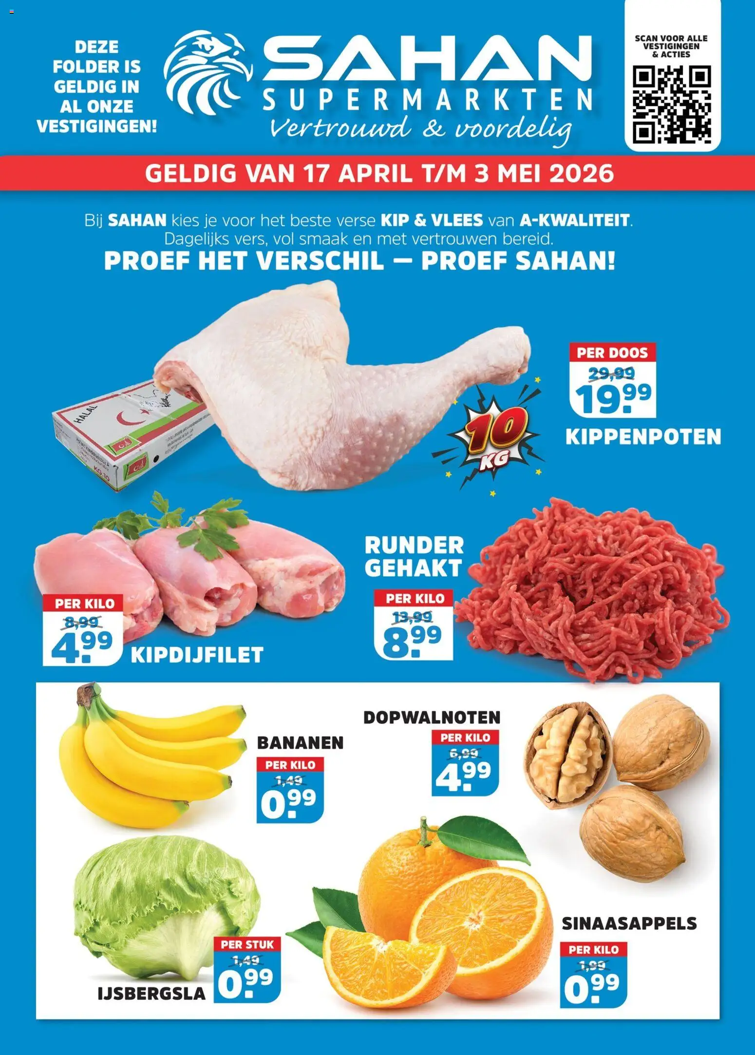 {H1} | Pagina: 1 | Producten: Kisperec, Bananen, Gehakt, Kip
