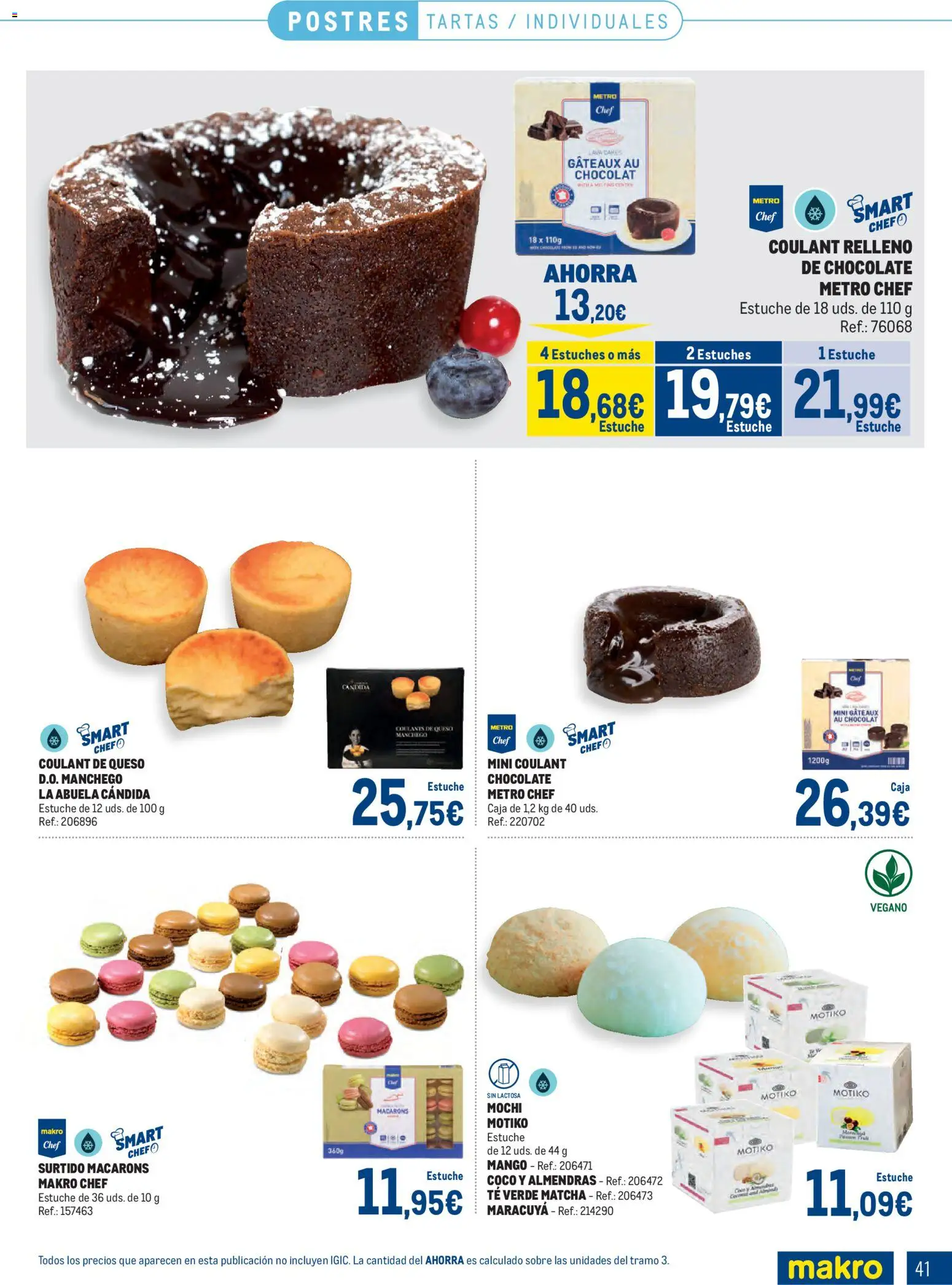 Makro Congelados Canarias │ válido desde el 04.05.2026 | Página: 41 | Productos: Queso, Chocolate, Té, Ρούτερ