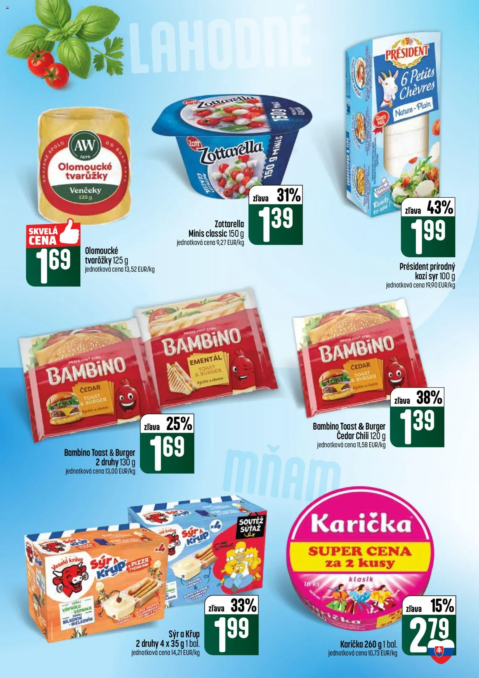 Nové COOP Jednota akcie – leták je platný od 21.05.2026 | Strana: 24 | Produkty: Syr, Pizza