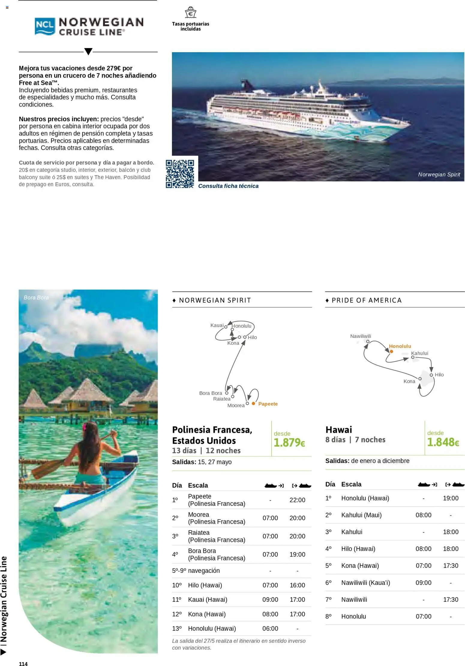 Viajes El Corte Inglés Cruceros marítimos │ válido desde el 01/01/2026 | Página: 115 | Productos: Especialidades, Bebidas, Navegación