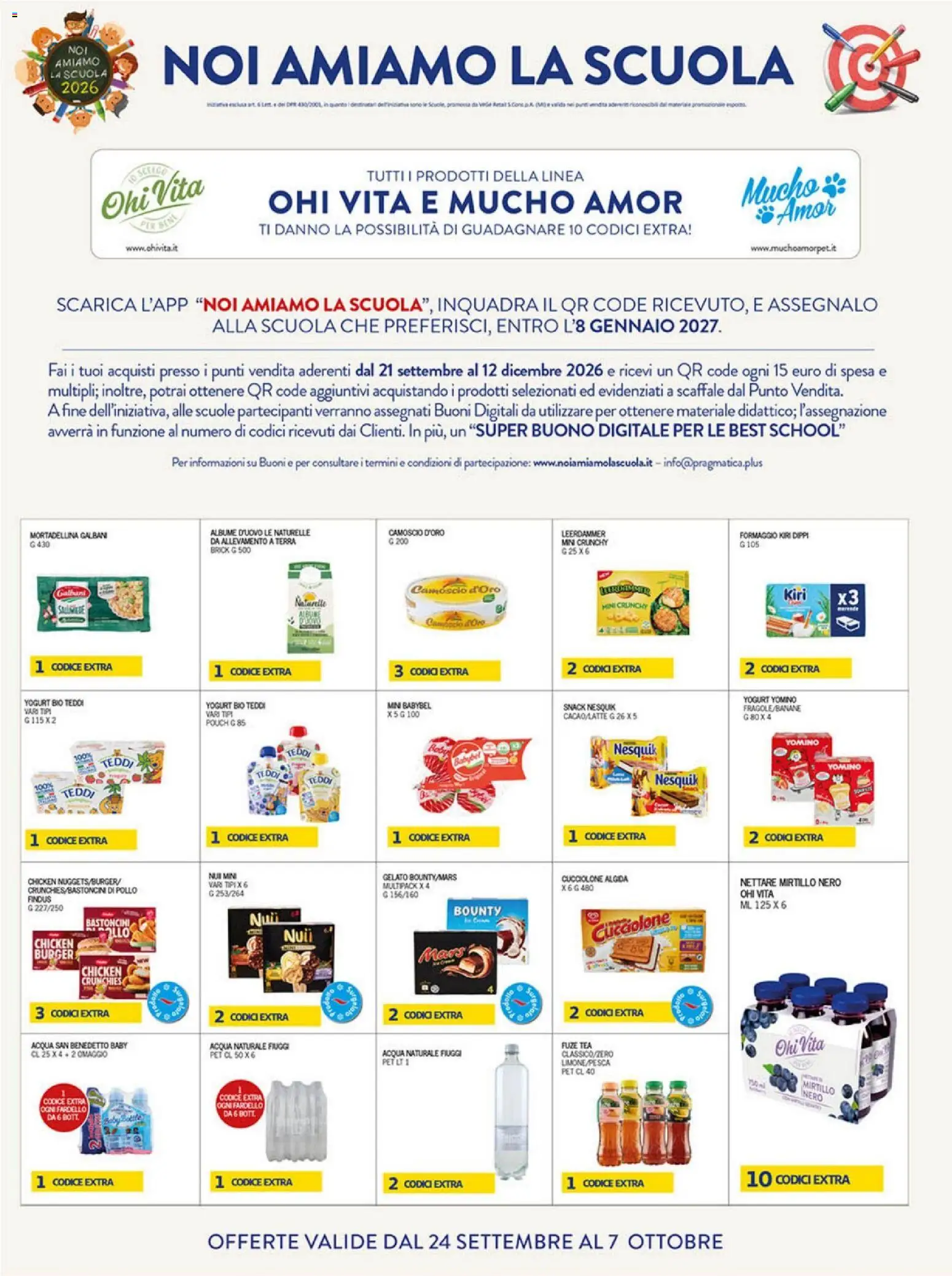 Volantino Coal del 24/09/2026 | Pagina: 14 | Prodotti: Yogurt, Acqua, Formaggio, Acqua naturale