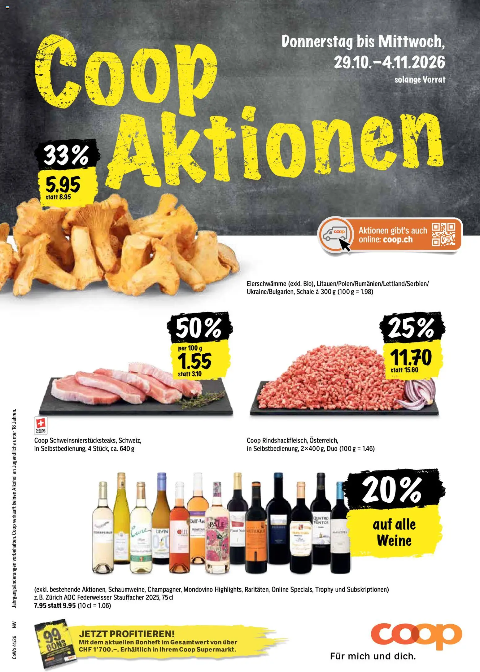 Coop aktionen – gültig ab 29.10.2026 | Seite: 1