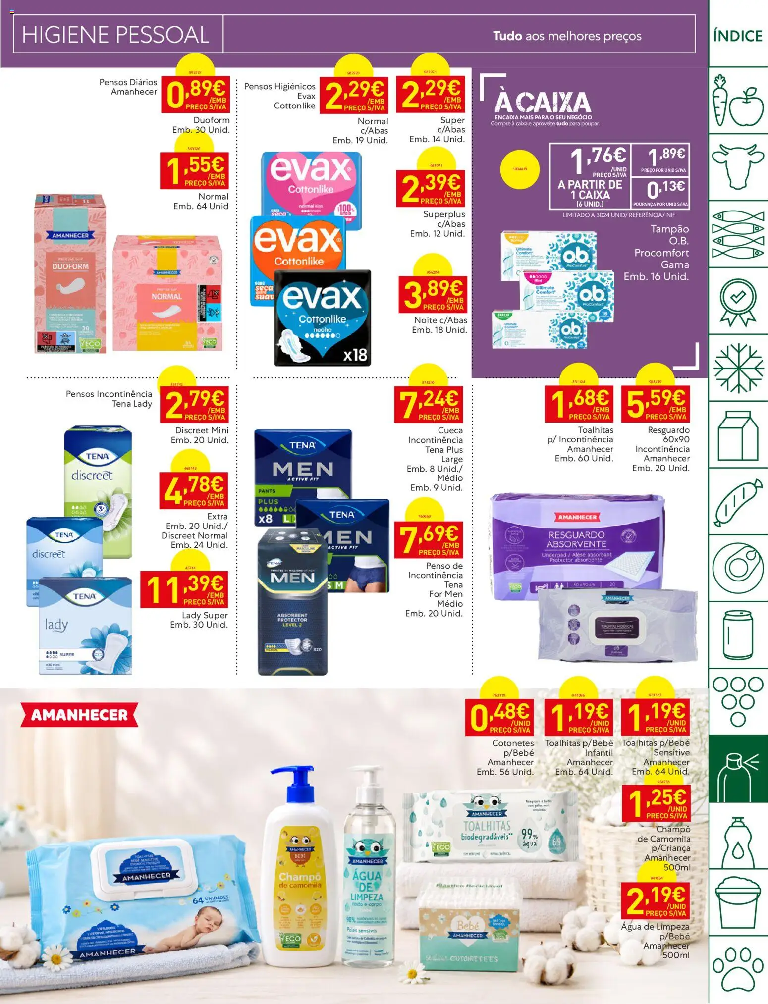 Recheio folheto Madeira │ válido de 18/08/2026 | Página: 33 | Produtos: Agua, Pensos higiénicos, Champô, Cotonetes