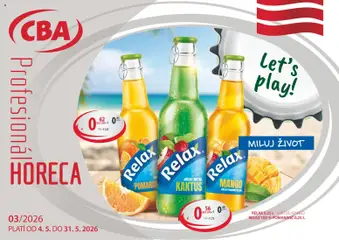 CBA Verex leták platný od 04.05.2026