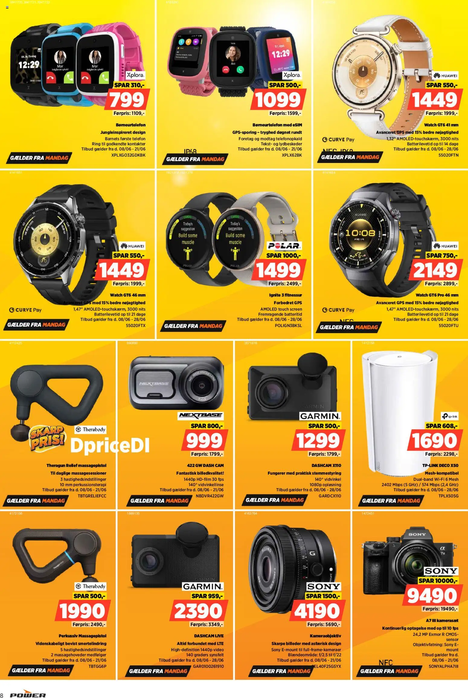 Power tilbudsavis – gyldig fra 05.06.2026 | Side: 8 | Produkter: Telefon, GPS, Video