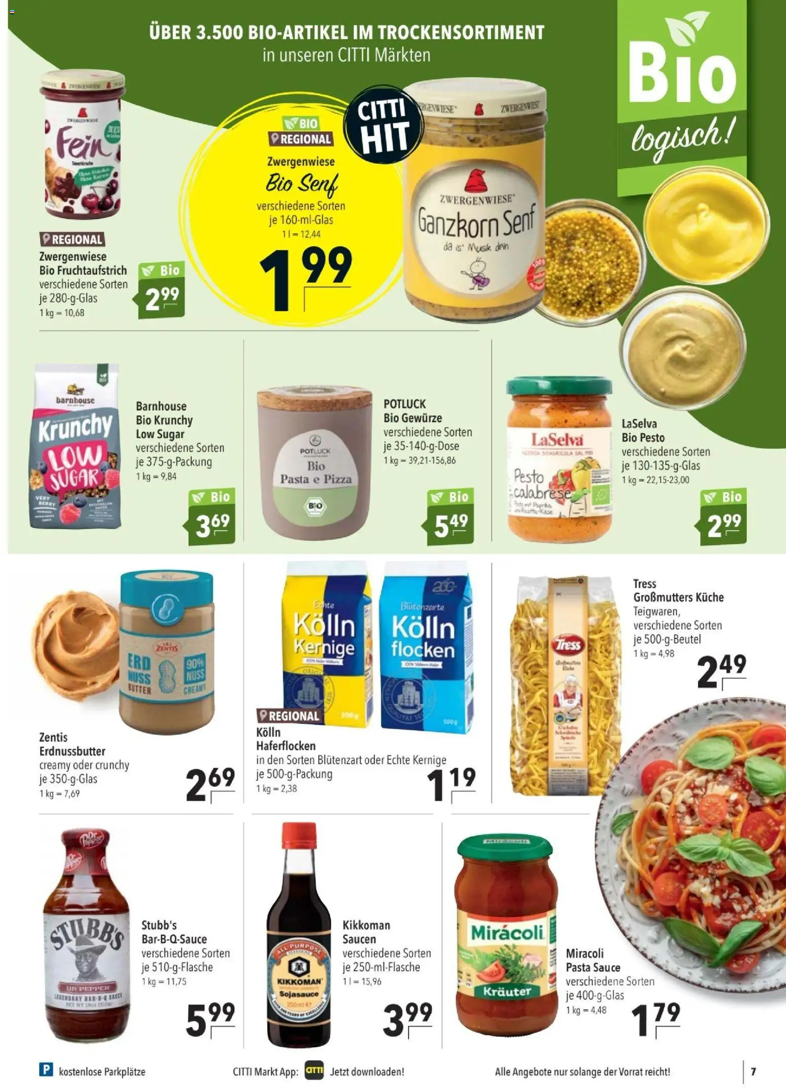 CITTI tilbudsavis – gyldig fra 22.04.2026 | Side: 7 | Produkter: Pizza, Pasta, Pesto, Paprika