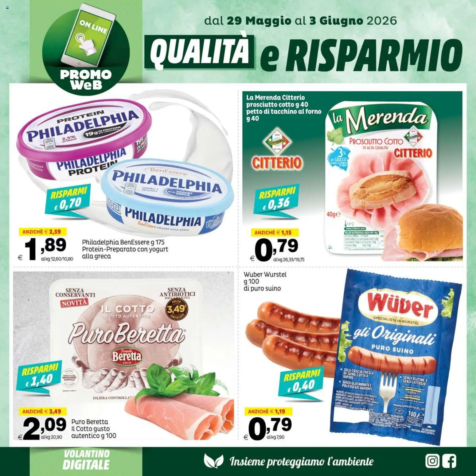 Volantino Elite Supermercati del 29.05.2026 | Pagina: 3 | Prodotti: Prosciutto Cotto, Suino, Tacchino, Wurstel