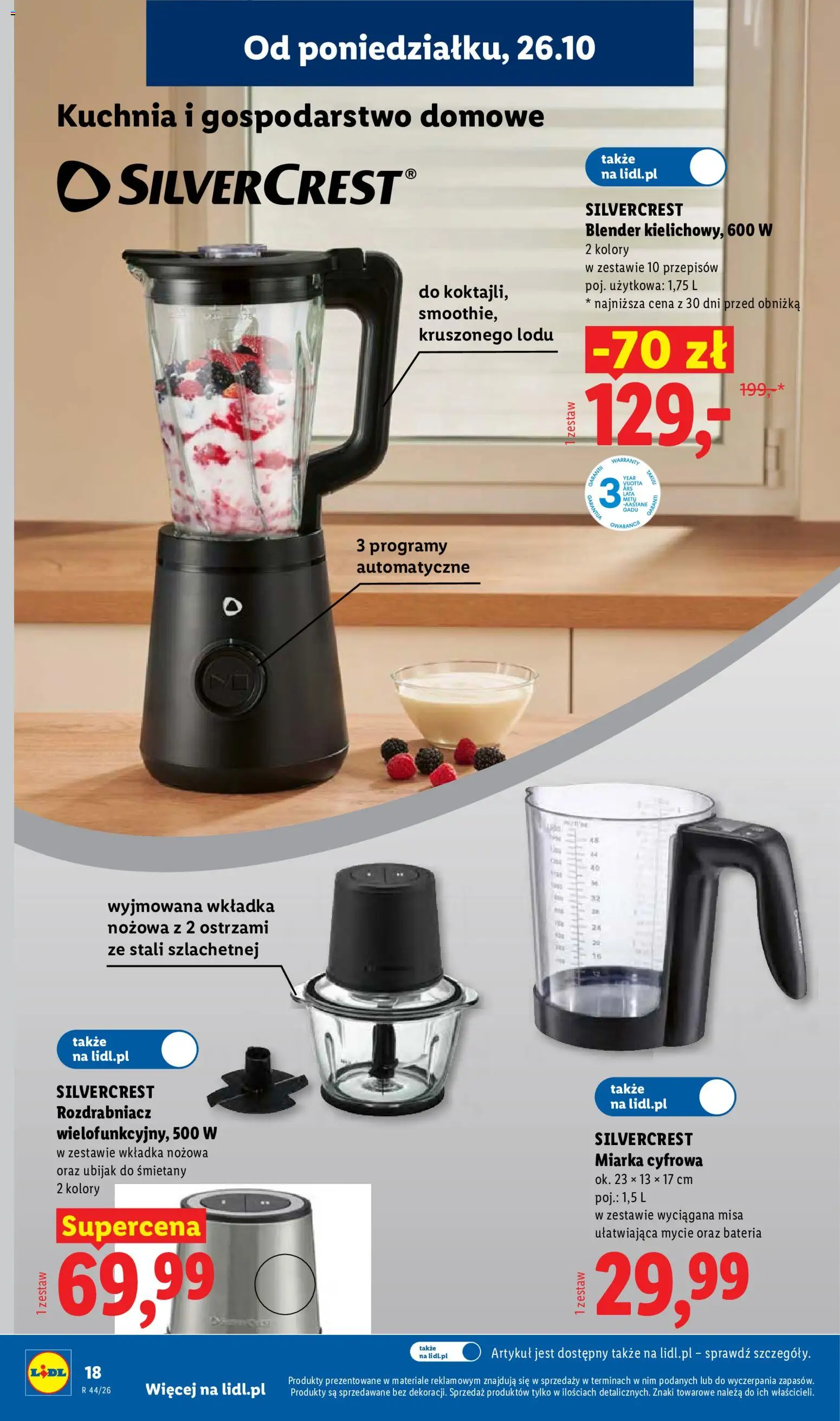 Lidl Katalog od 26.10.2026 | Strona: 22 | Produkty: Bateria, Blender