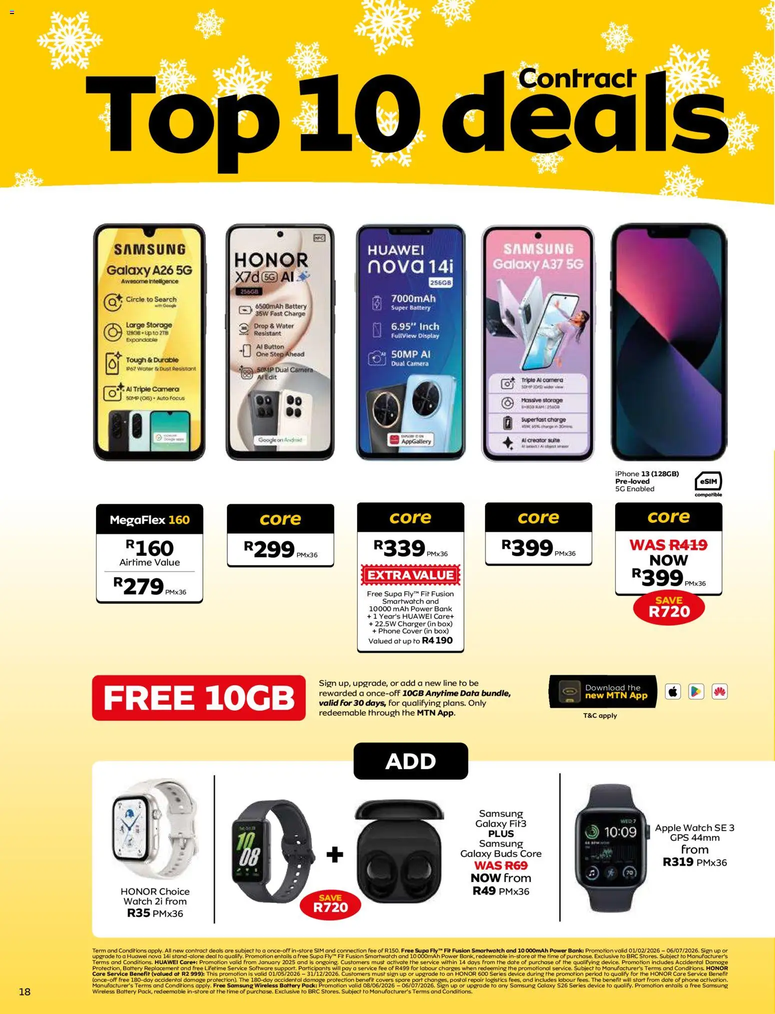 New MTN catalogue – valid from 08.06.2026 | Page: 18 | Products: Data, Sim, Battery, Water