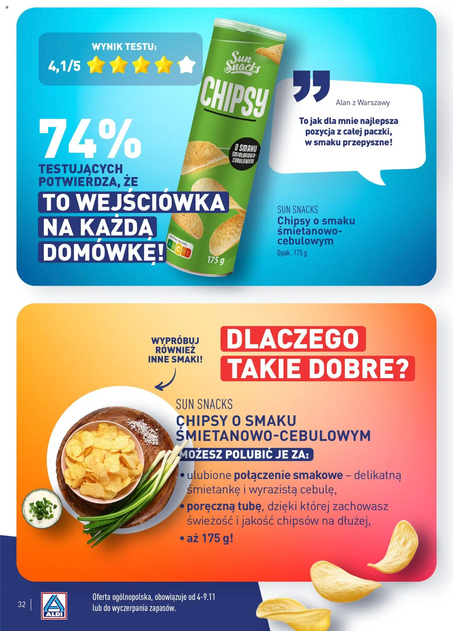 Aldi Polsko leták - Poznaj ulubione produkty testerów z całej Polski od 23.02.2026 | Strana: 32 | Produkty: Chipsy
