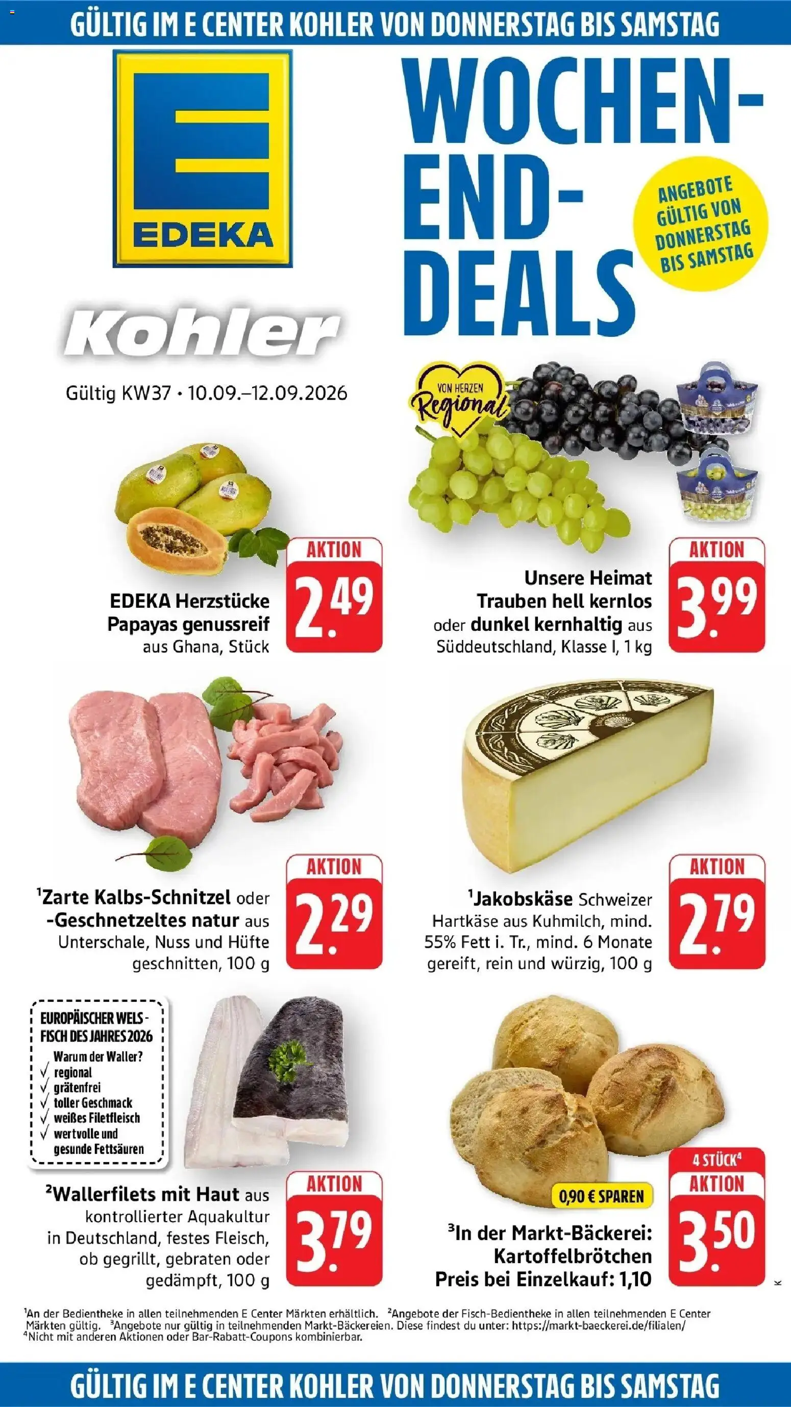 Edeka Prospekt Lahr (ab 07.09.2026) » Angebote Online | Seite: 41 | Produkte: Trauben, Fisch