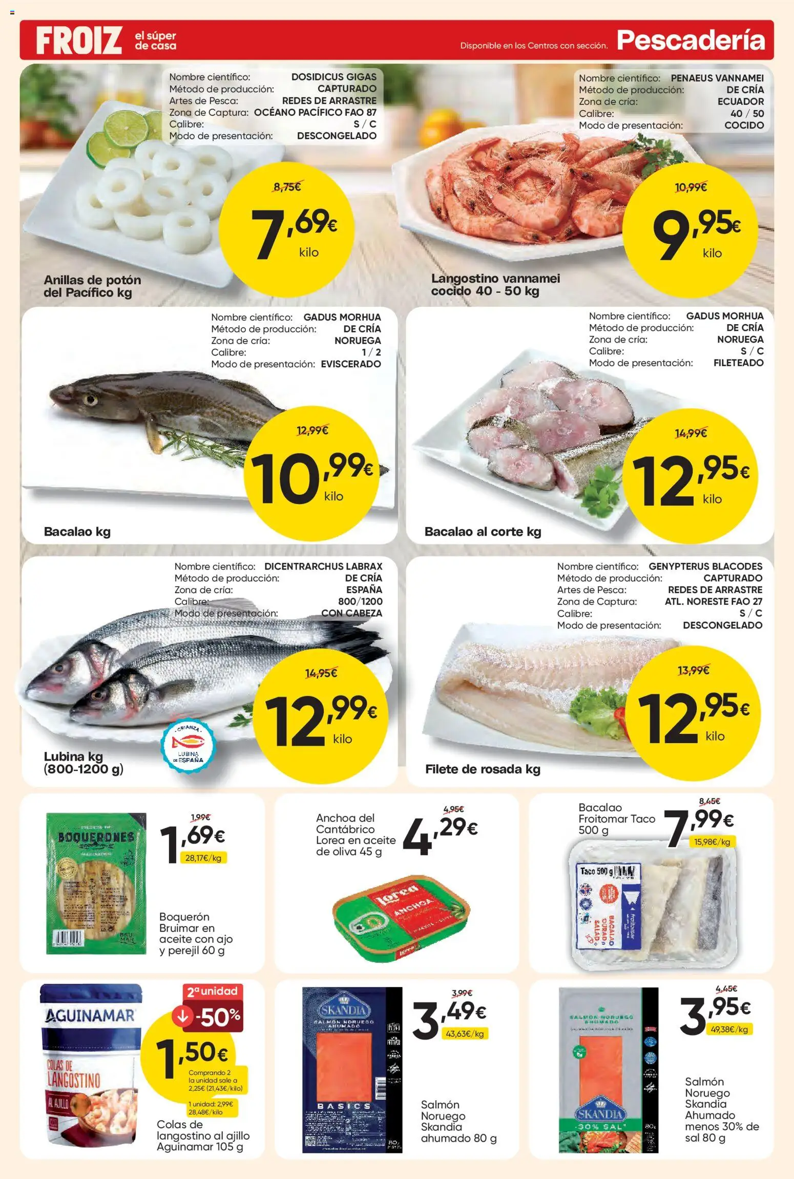Froiz folleto │ válido desde el 14.05.2026 | Página: 5 | Productos: Aceite, Filete, Anchoa, Langostino