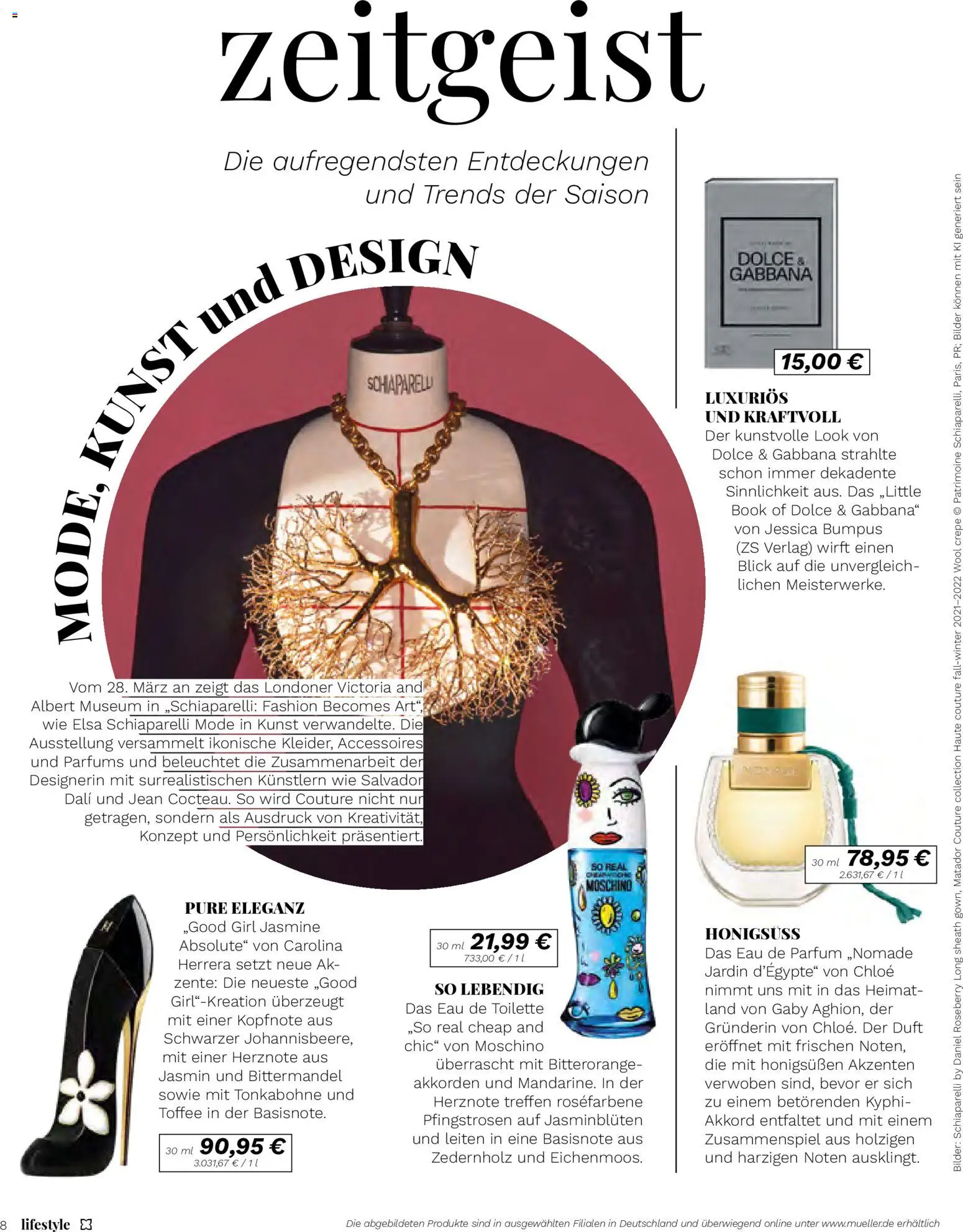 Müller Lifestyle – gültig ab 12.03.2026 | Seite: 8 | Produkte: Toilette, Duft, Eau de Toilette, Bilder