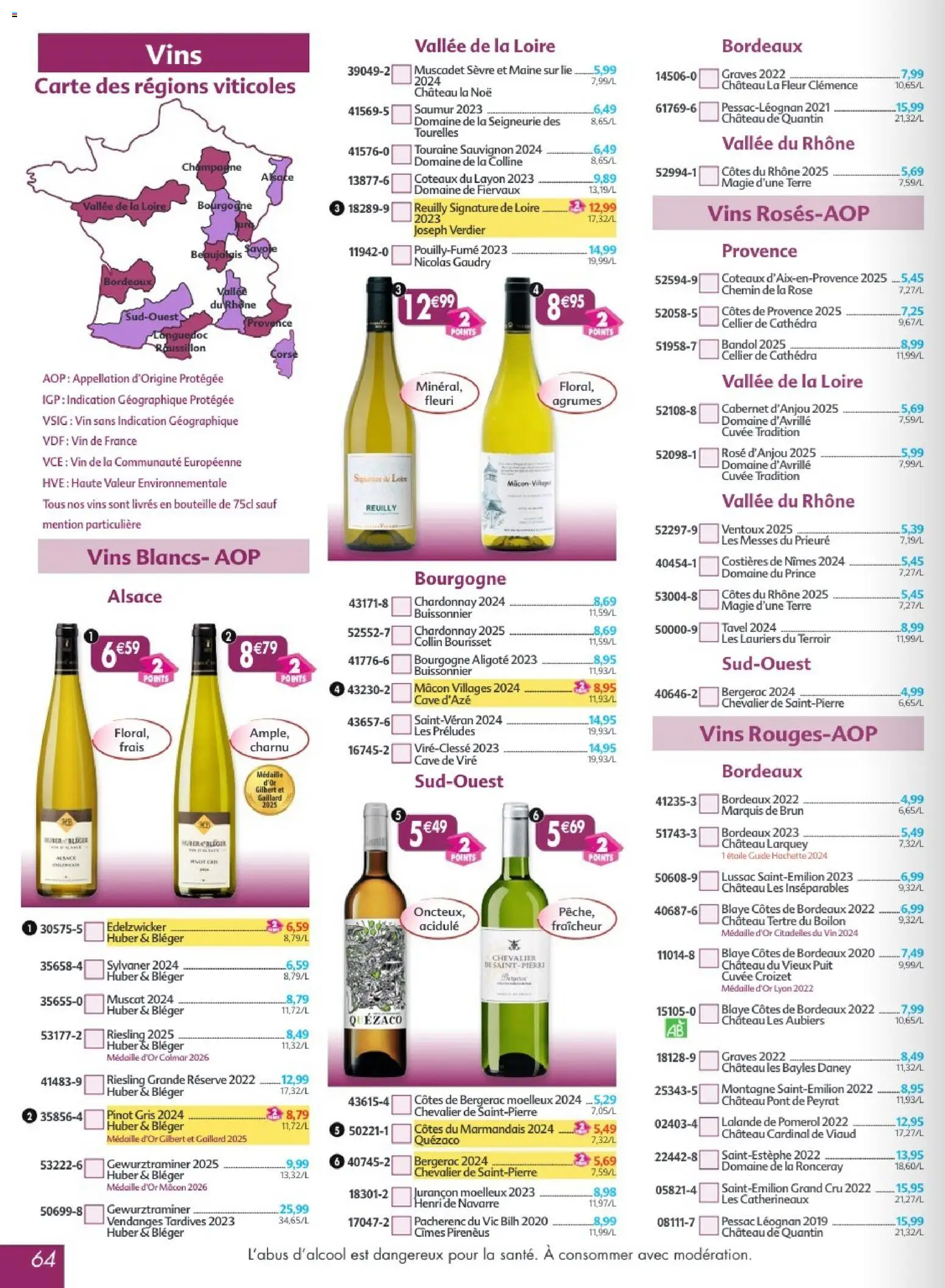 {H1} | Page: 64 | Produits: Champagne, Vin, Coteaux du layon