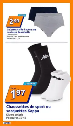 Action - Prévisualisation de Action catalogue valide à partir de 19/08/2026 | Page: 11 | Produits: Chaussettes, Vêtements, Chaussettes de sport