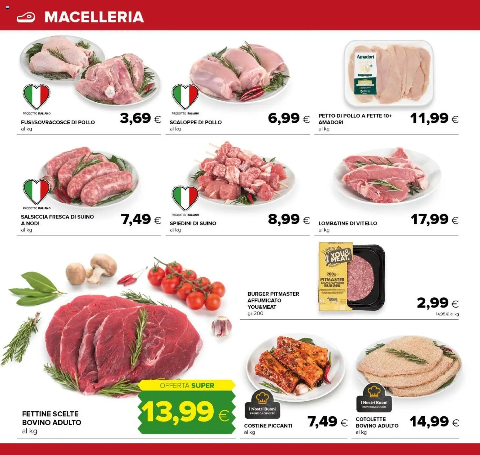Volantino Oasi del 04/09/2026 | Pagina: 8 | Prodotti: Bovino, Petto di Pollo, Suino, Vitello