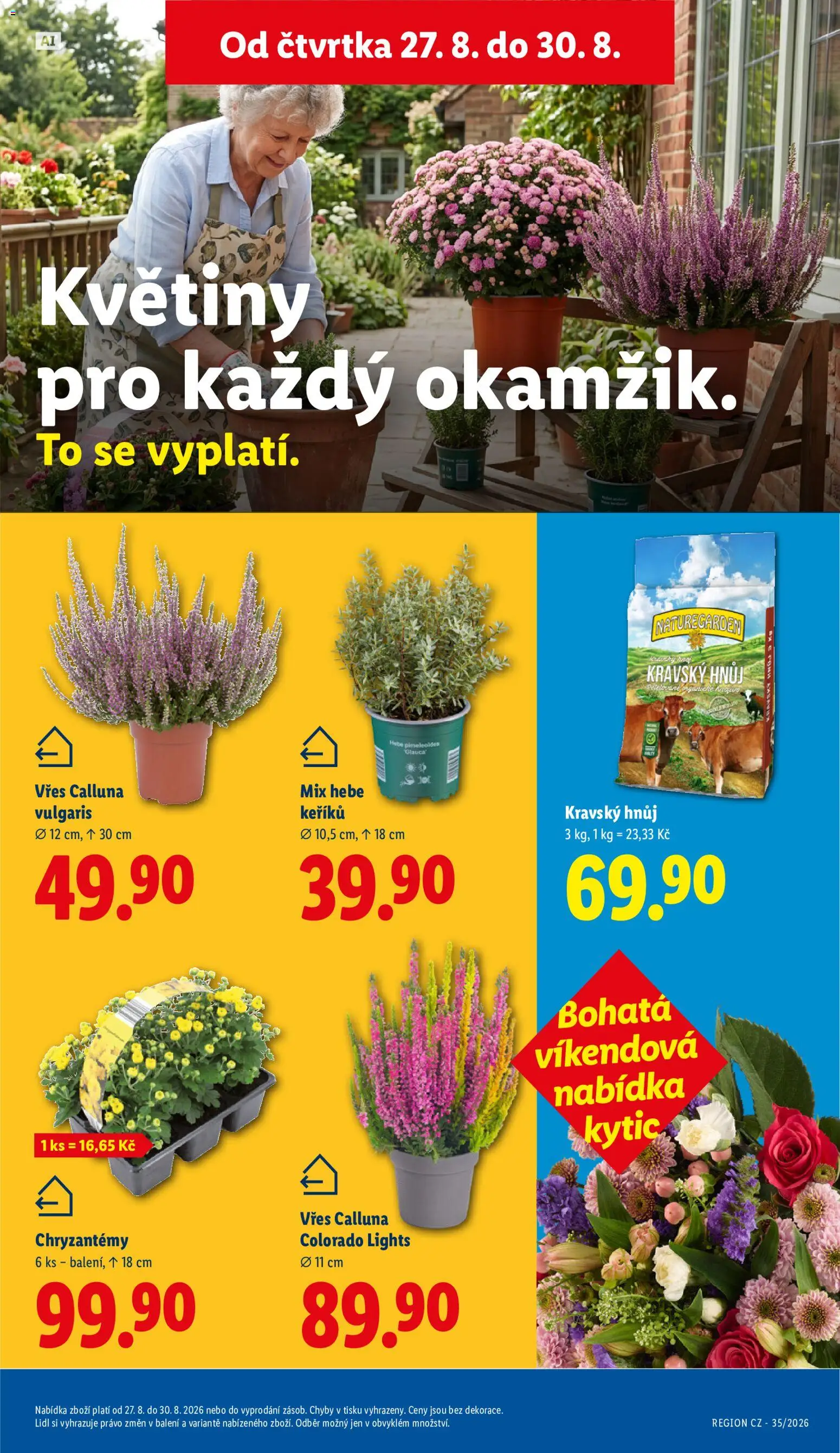 Lidl leták od 27.08.2026 | Strana: 16 | Produkty: Vřes, Květiny