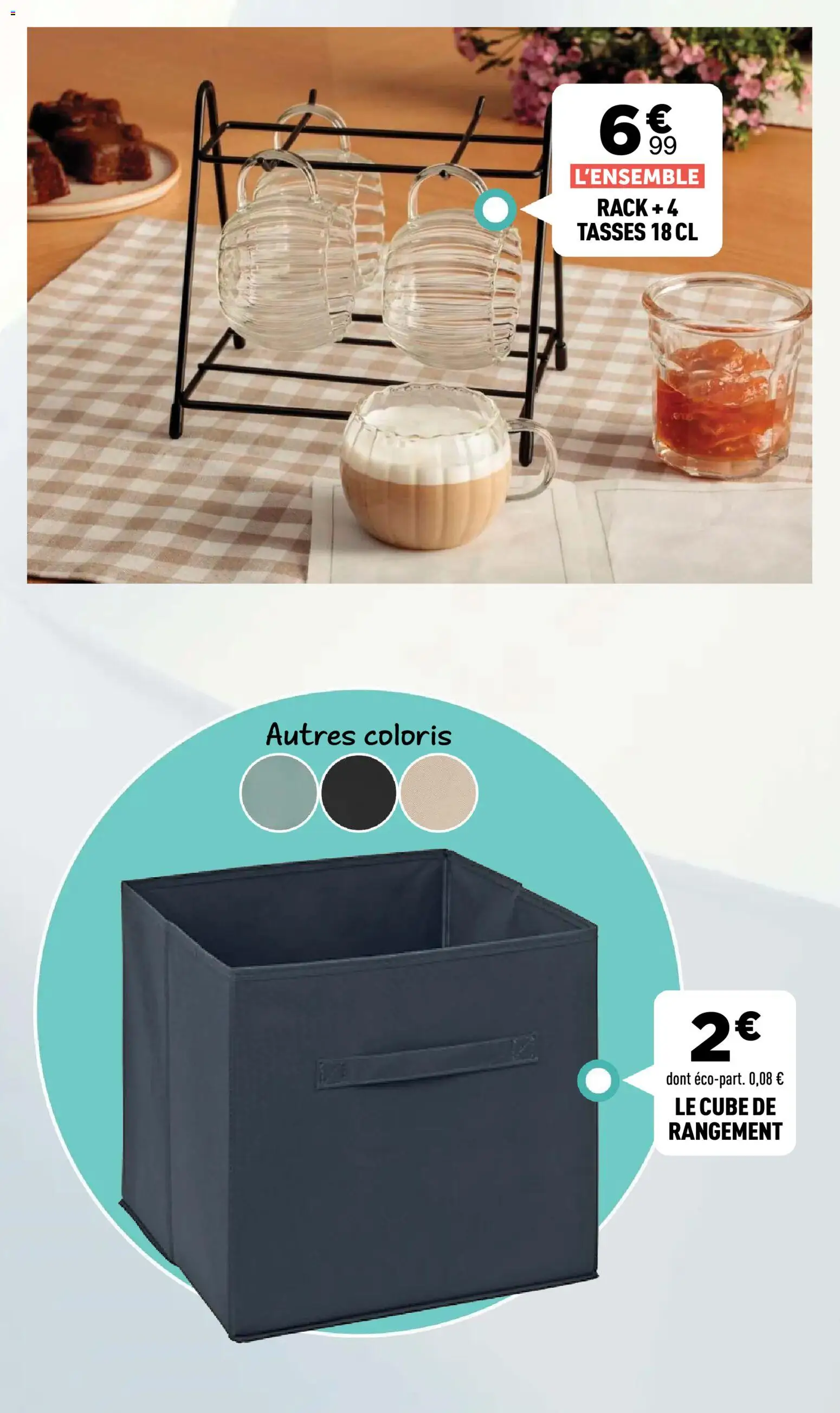 {H1} | Page: 5 | Produits: Cube de rangement, Tasses