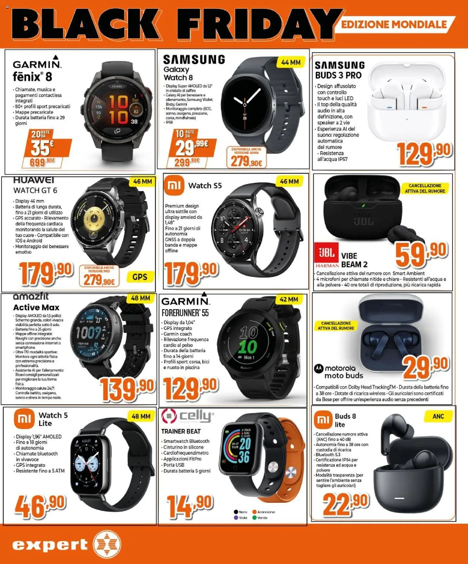 Volantino Expert del 02/07/2026 | Pagina: 10 | Prodotti: Acqua, Audio, Speaker, Smartwatch