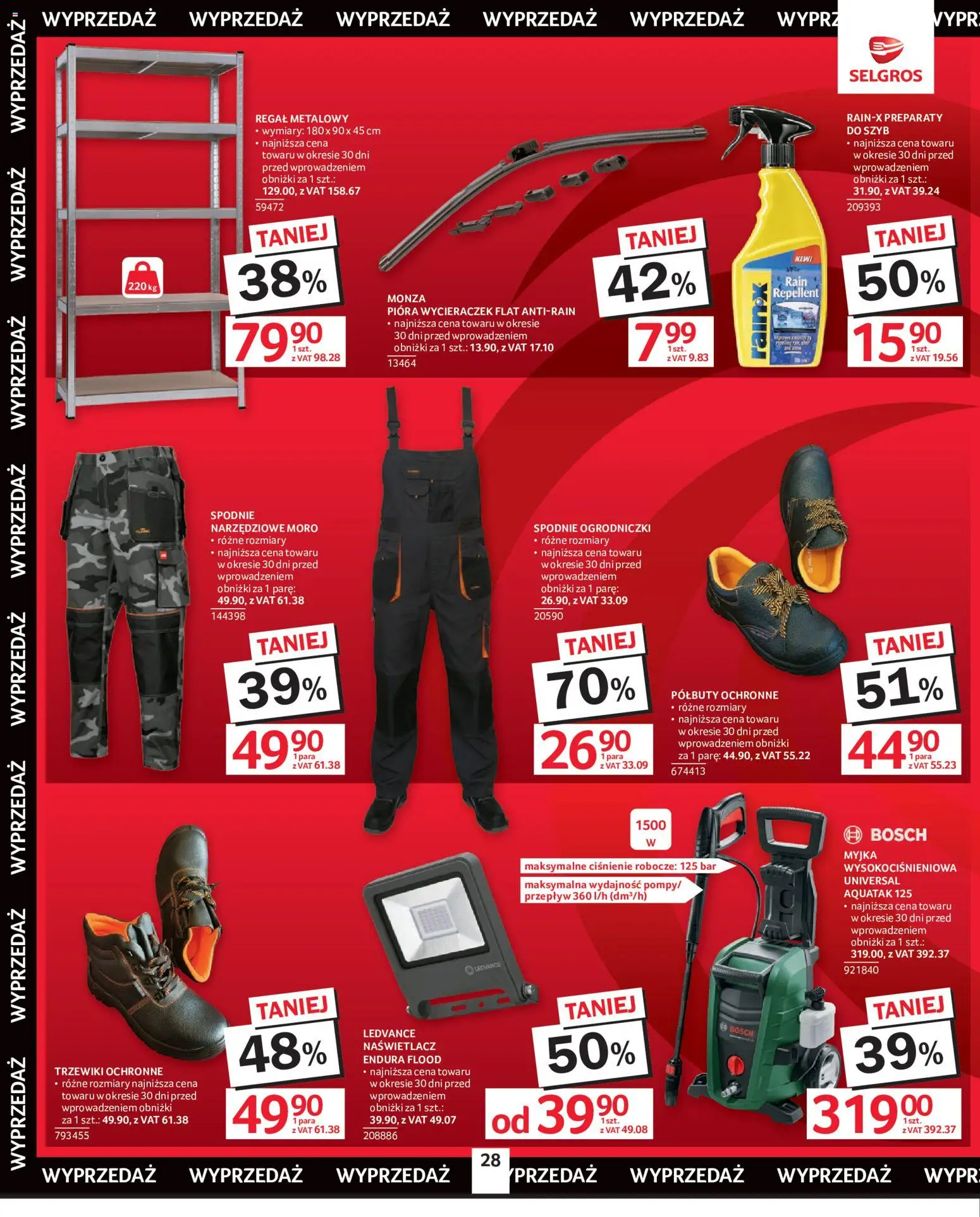 Selgros cash&carry gazetka - Oferta przemysłowa od 07.05.2026 | Strona: 30 | Produkty: Spodnie, Ogrodniczki, Regał metalowy, Regał