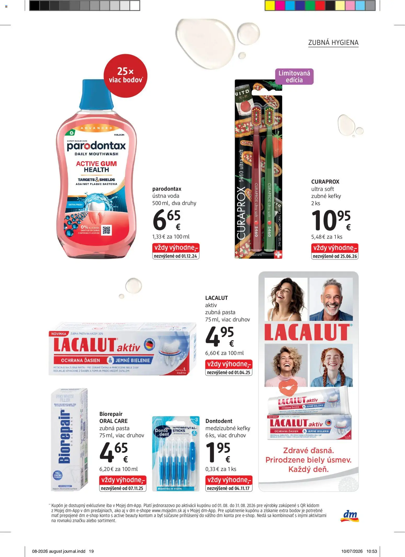 Nové dm drogerie akcie – leták je platný od 01.08.2026 | Strana: 19