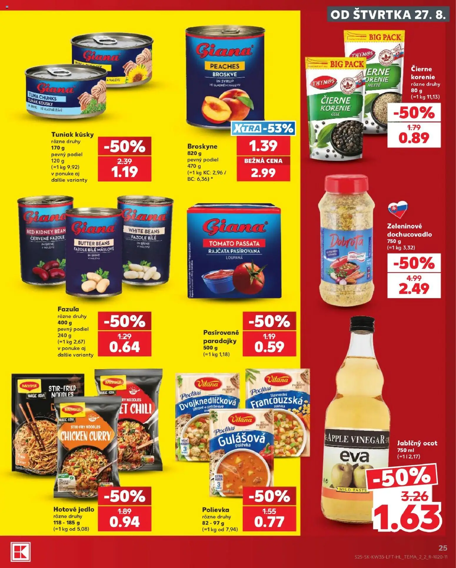 Nové Kaufland akcie – leták je platný od 27.08.2026 | Strana: 25