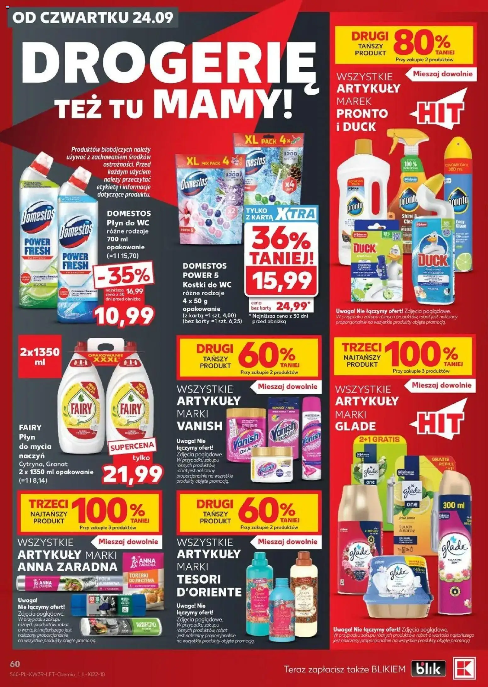 Kaufland gazetka od 24.09.2026 | Strona: 60 | Produkty: Karta, Vanish, Tesori d'oriente, Płyn do mycia naczyń