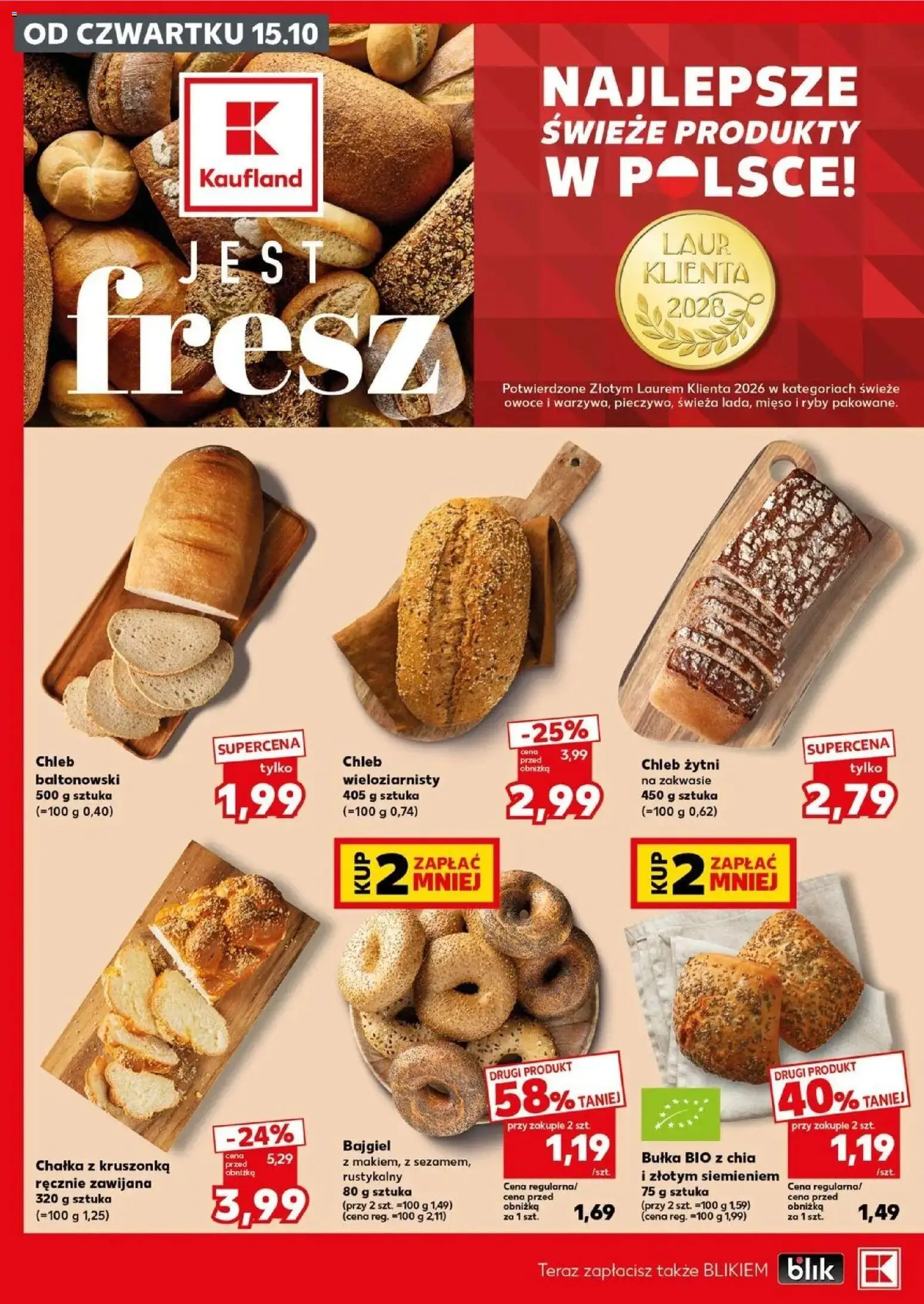 Kaufland gazetka - Super sobota od 17.10.2026 - od jutra PDF | Strona: 18 | Produkty: Chia, Chleb żytni, Chleb żytni na zakwasie, Owoce