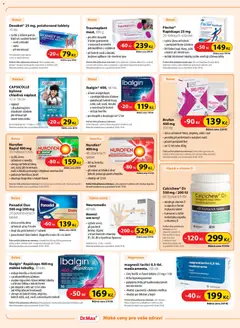 Náhled letáku Dr. Max leták od 01.07.2026 | Strana: 10 | Produkty: Ibalgin, Tablet, Vitamíny, Vitamin D