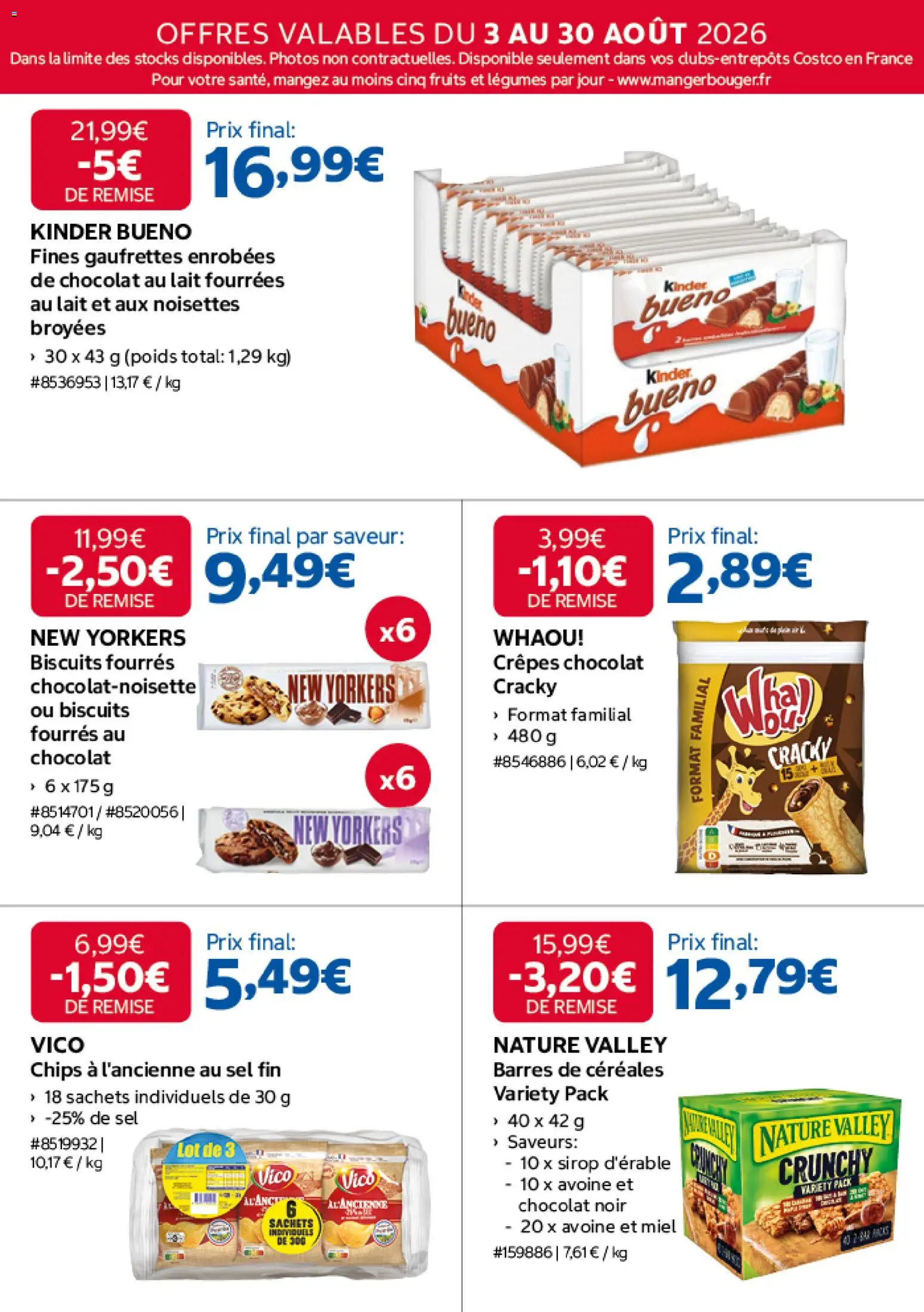 {H1} | Page: 13 | Produits: Noisettes, Chocolat, Céréales, Biscuits