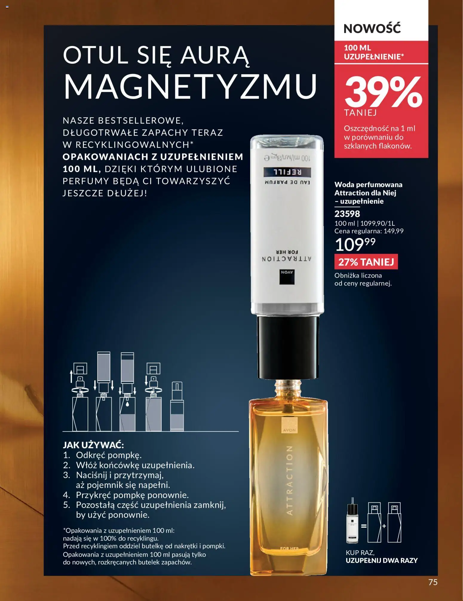 Avon Katalog 6 2026 od 01.06.2026 | Strona: 75 | Produkty: Naciśnij, Perfumy, Woda