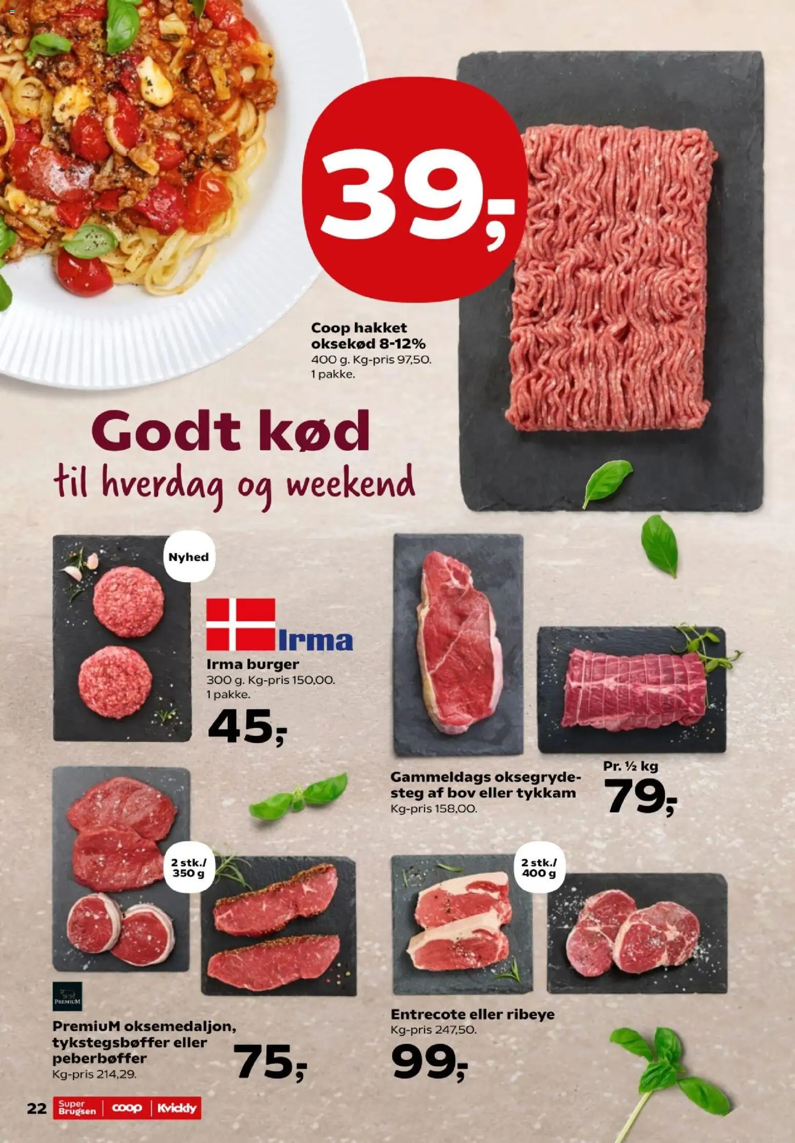 Kvickly tilbudsavis – gyldig fra 23/10/2026 | Side: 24 | Produkter: Oksekød, Entrecote