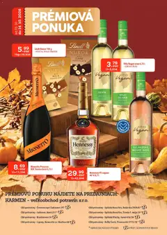 KARMEN CBA leták platný od 01.10.2026 | Strana: 29 | Produkty: Víno, Čokoláda, Mionetto Prosecco, Hennessy