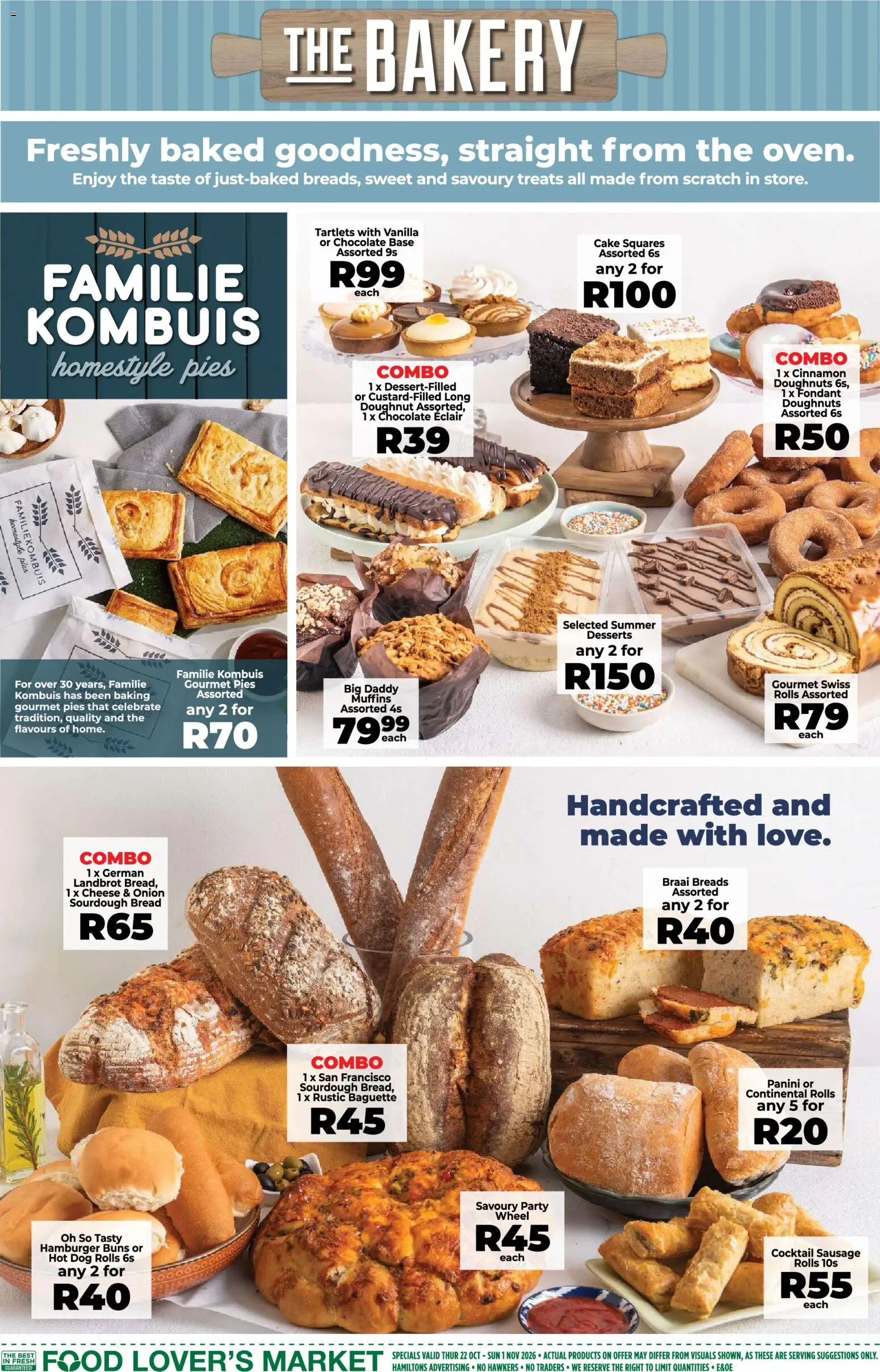 New Food Lover's Market catalogue – valid from 22/10/2026 | Page: 5 | Products: Cake, Muffins, Buns, Onion