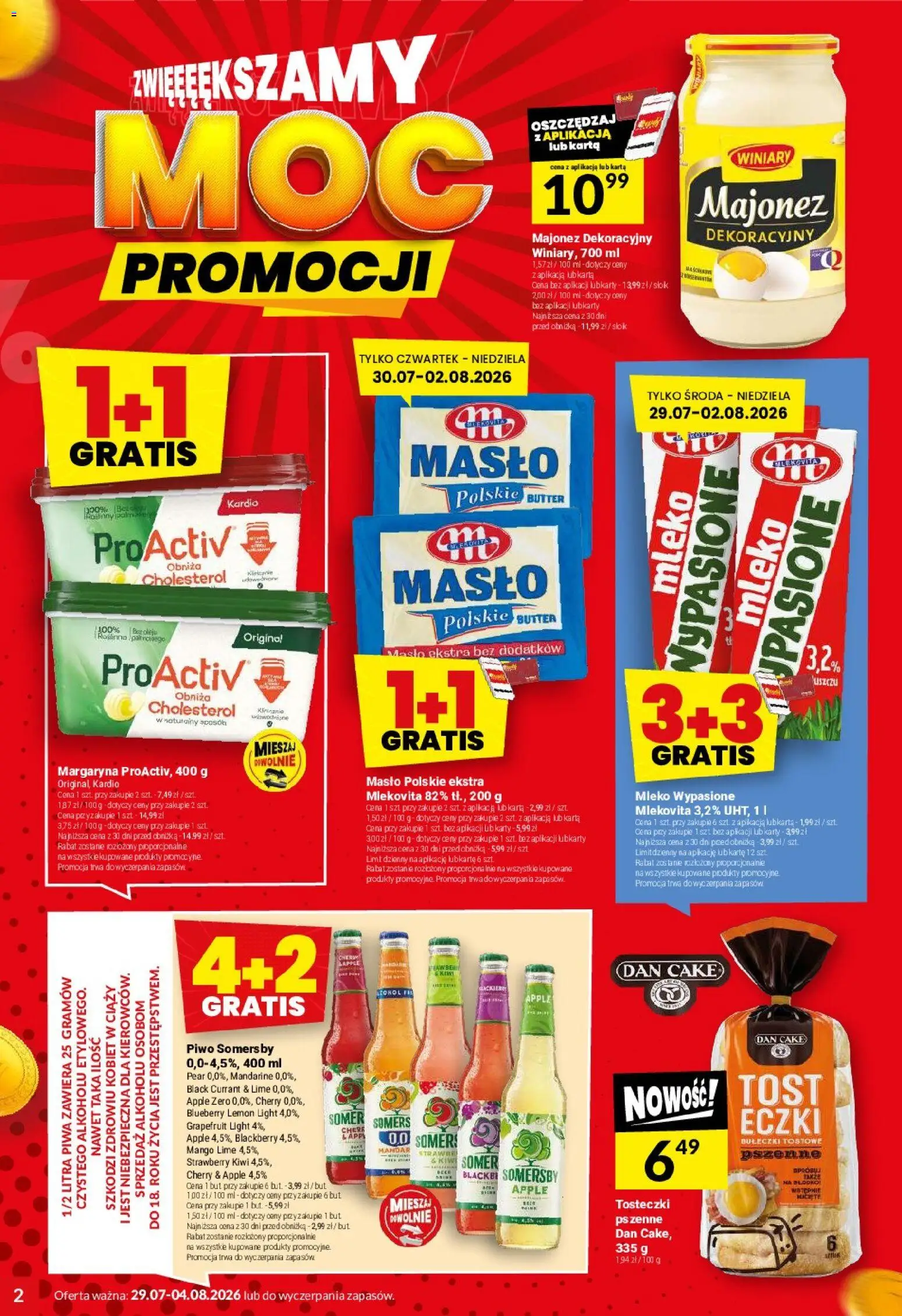 Twój Market gazetka od 29.07.2026 | Strona: 2 | Produkty: Mango, Mleko wypasione, Masło Polskie, Piwo Somersby