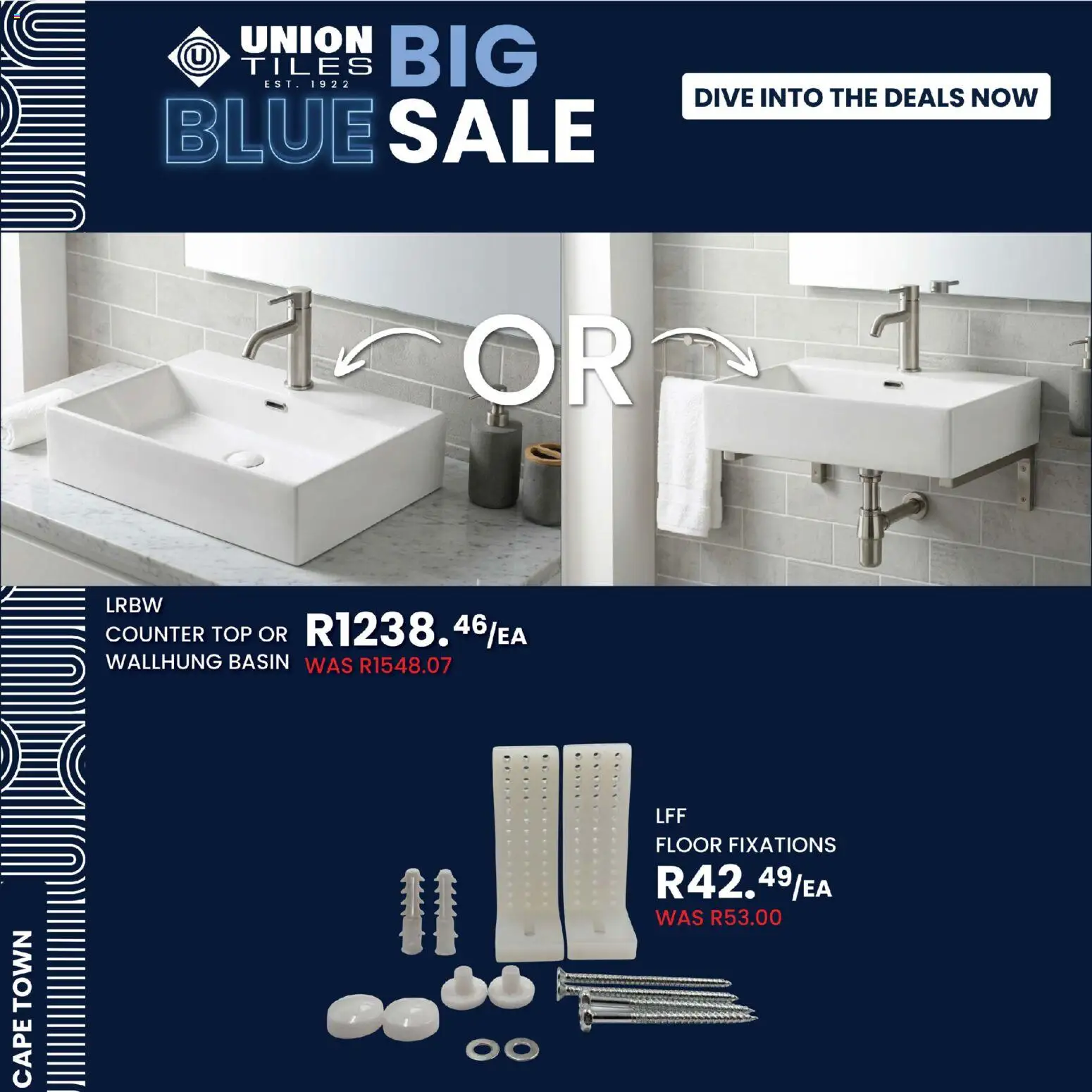 New Union Tiles catalogue – valid from 26.05.2026 | Page: 4 | Products: Basin