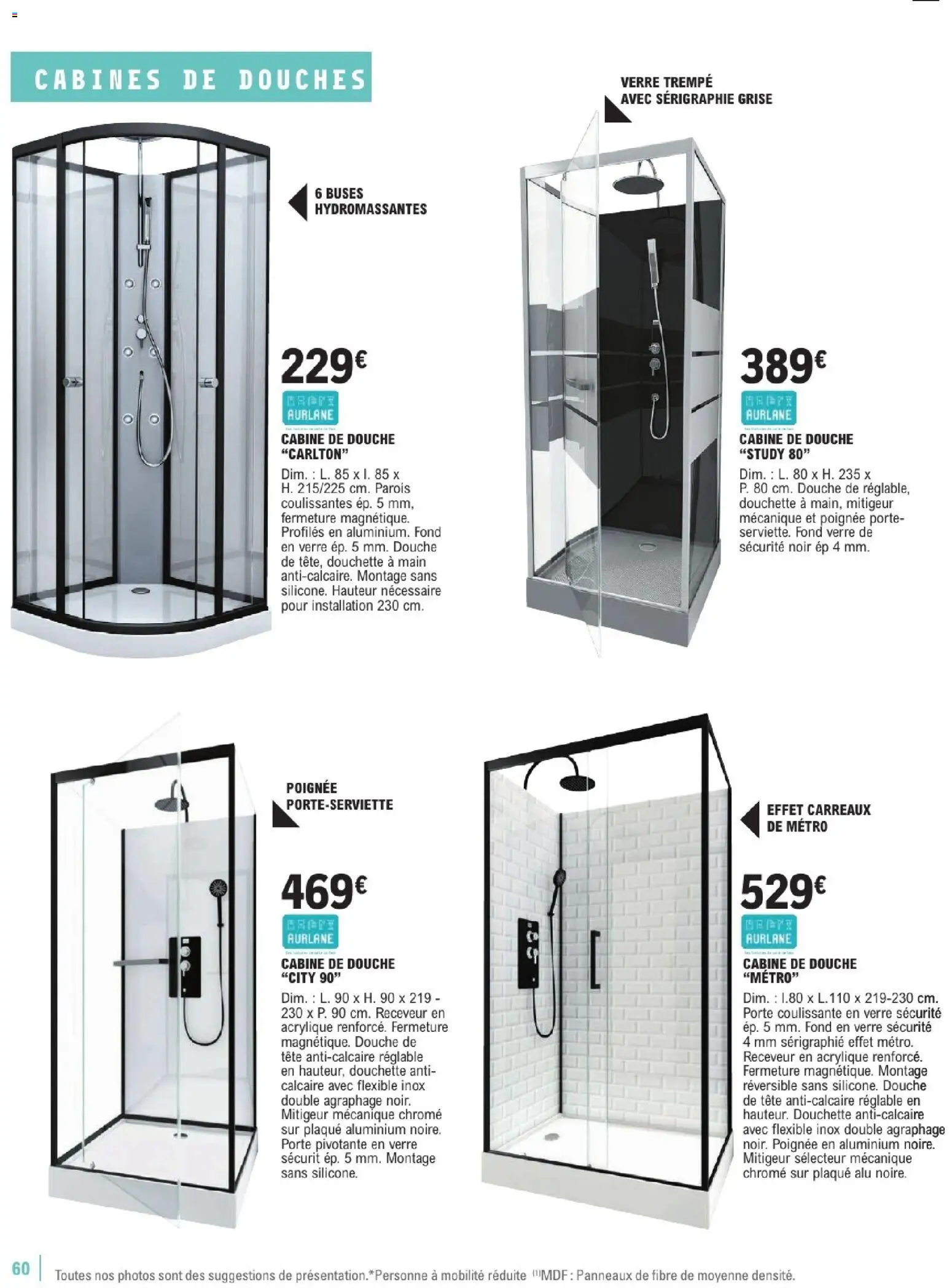 {H1} | Page: 60 | Produits: Porte coulissante, Porte, Douche